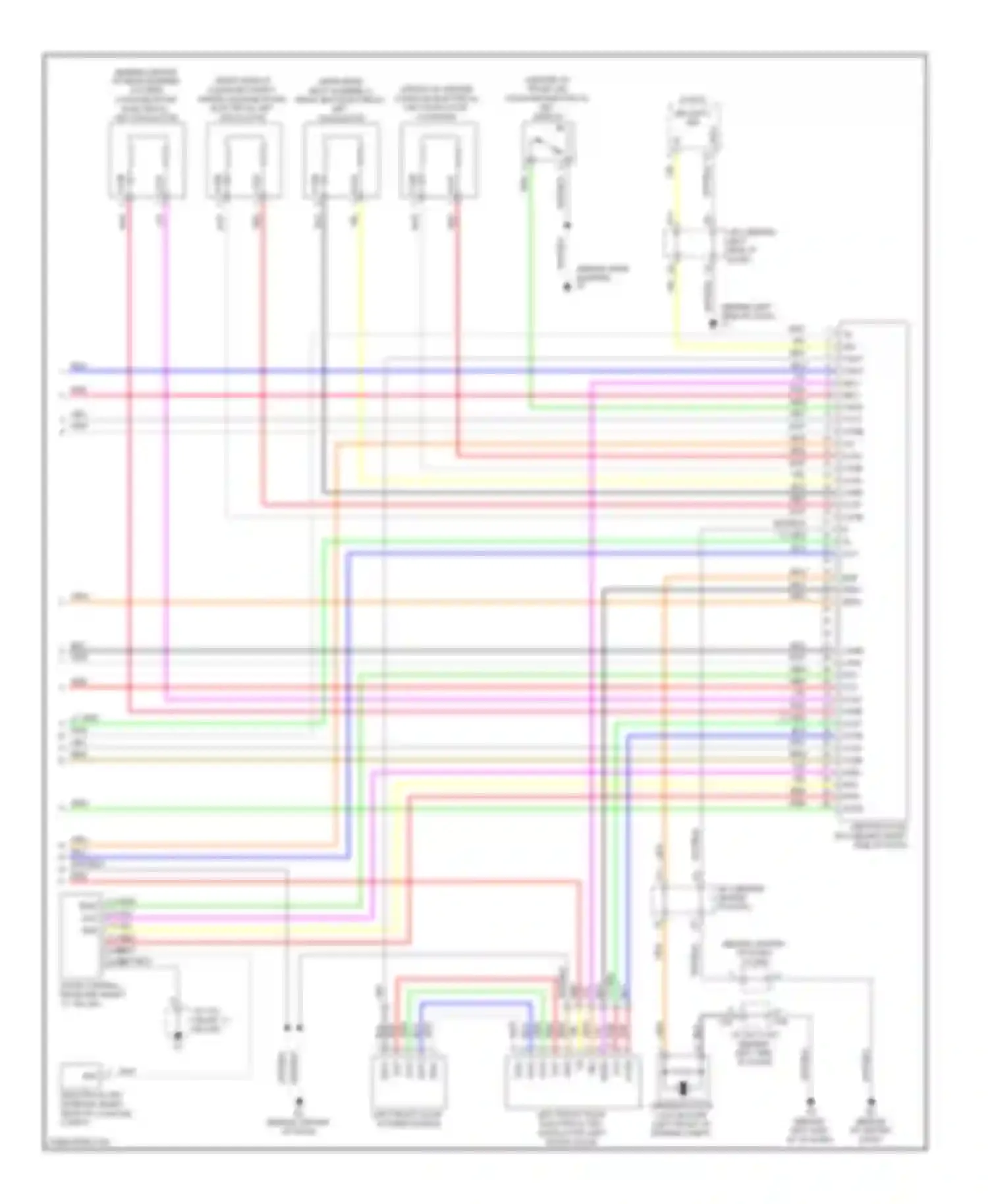 Camry Toyota XV40 facelift (2009-2011): Forced entry circuit, hybrid (4 of 4)