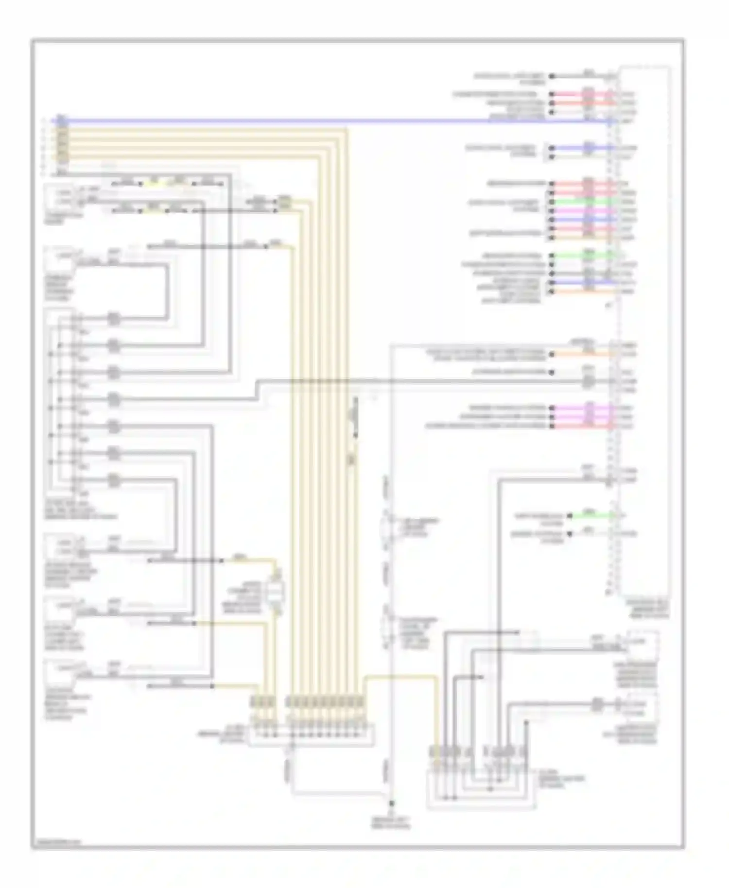 Camry Toyota XV40 facelift (2009-2011): Body control modules circuit, hybrid (2 of 2)