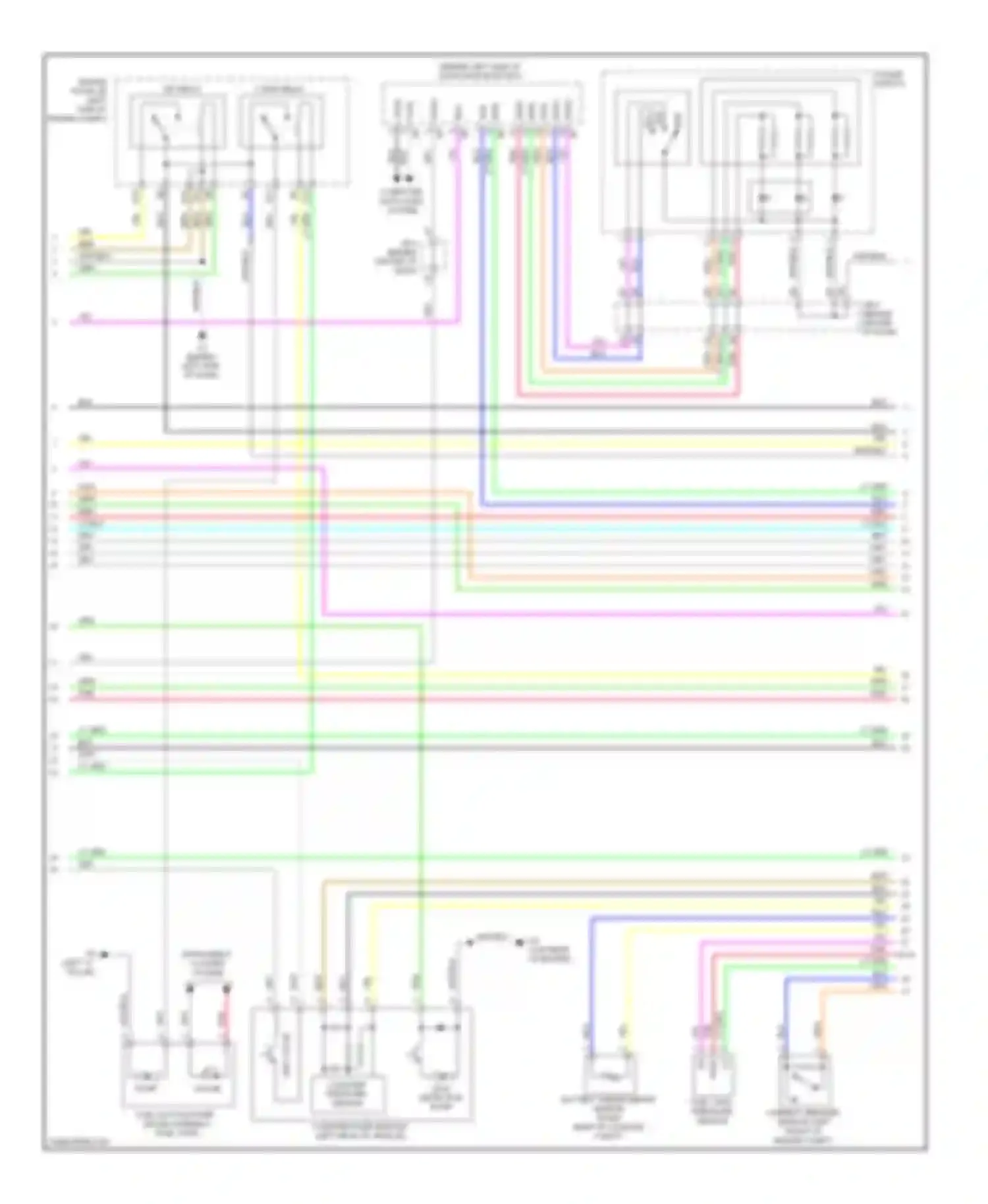 Camry Toyota XV40 facelift (2009-2011): Wiring diagram engine performance 2.4l (2 of 7)