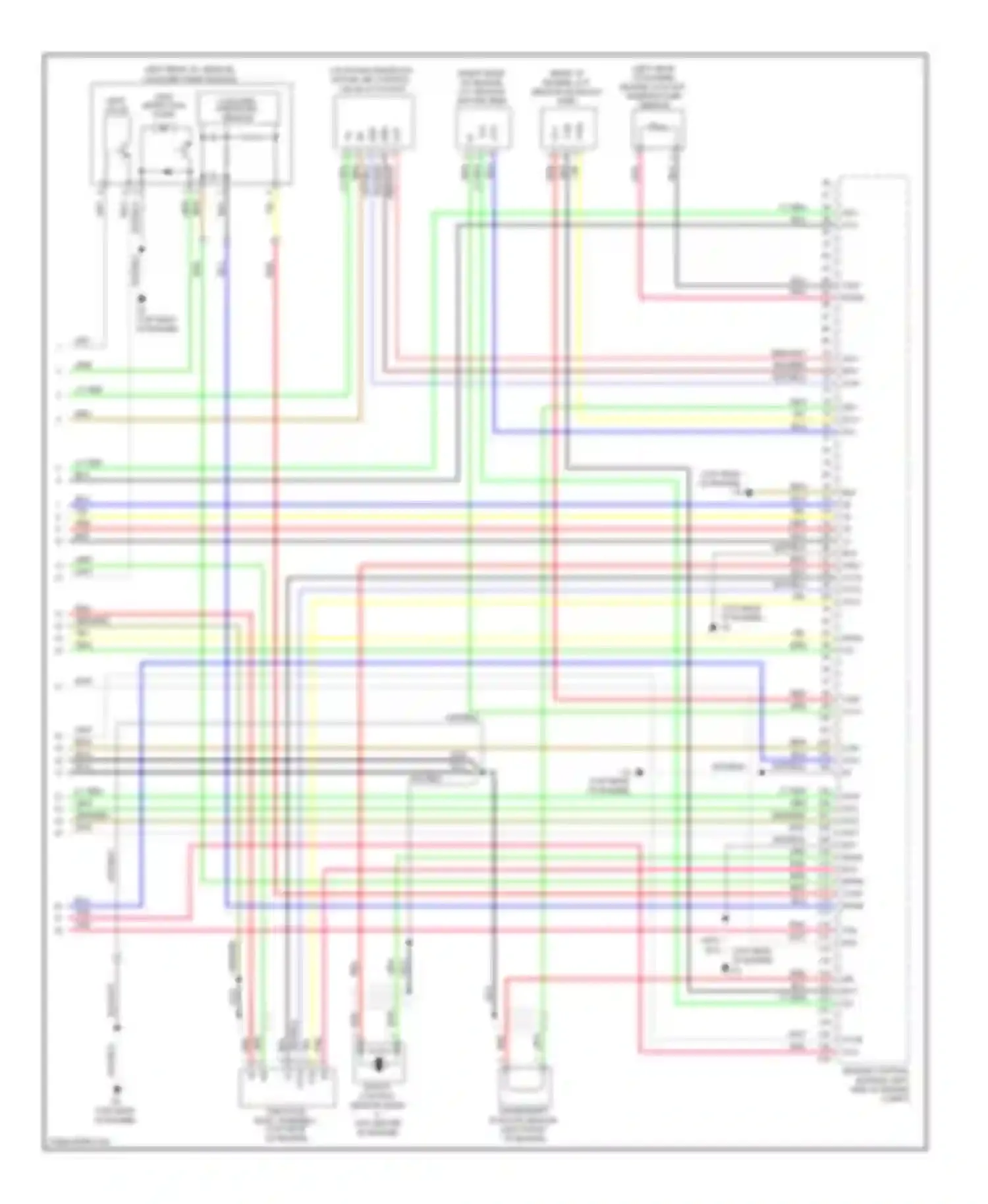 Camry Toyota XV40 facelift (2009-2011): Wiring diagram engine performance 2.5l (5 of 5)