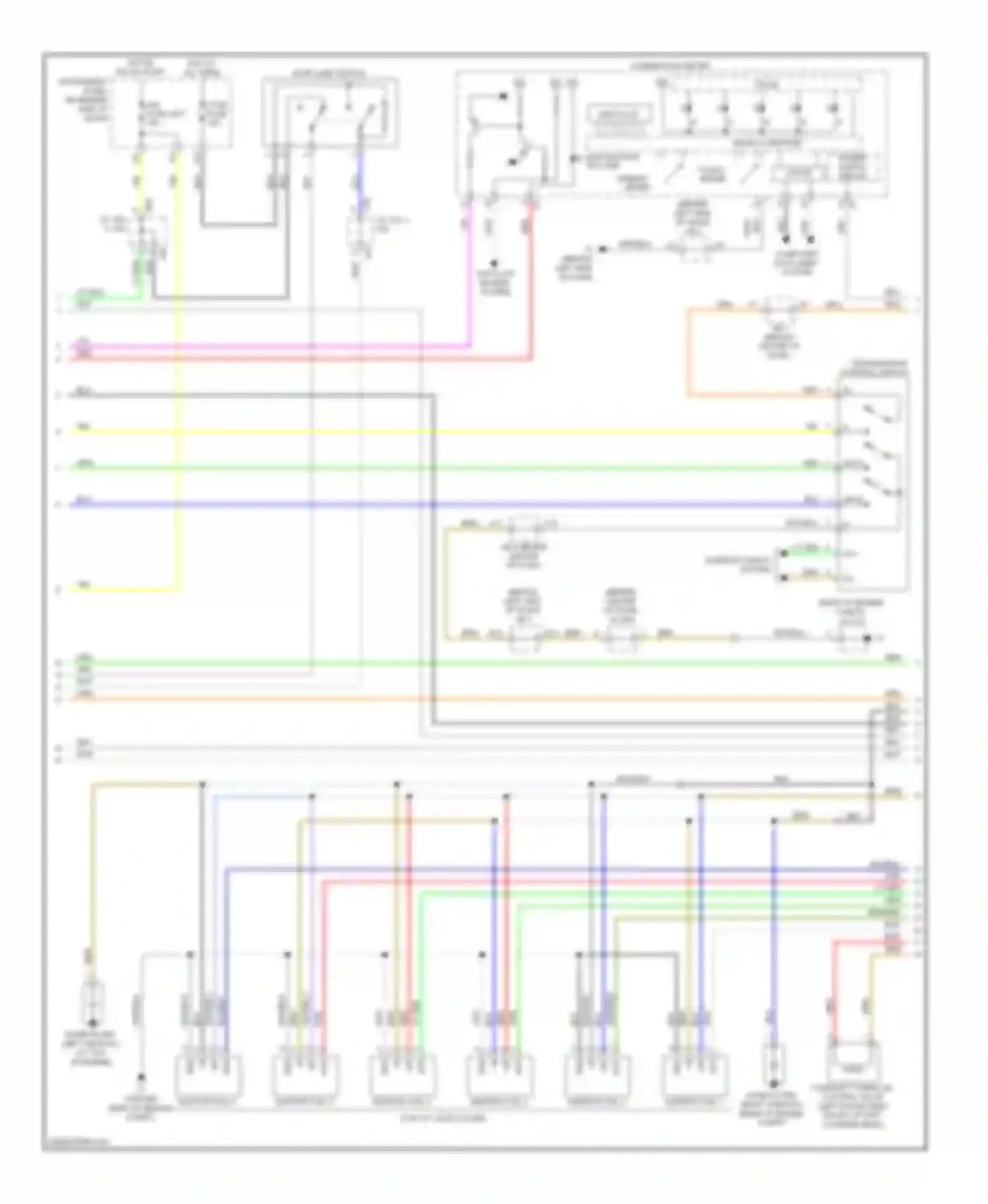 Camry Toyota XV40 facelift (2009-2011): Wiring diagram engine performance 3.5l (2 of 5)