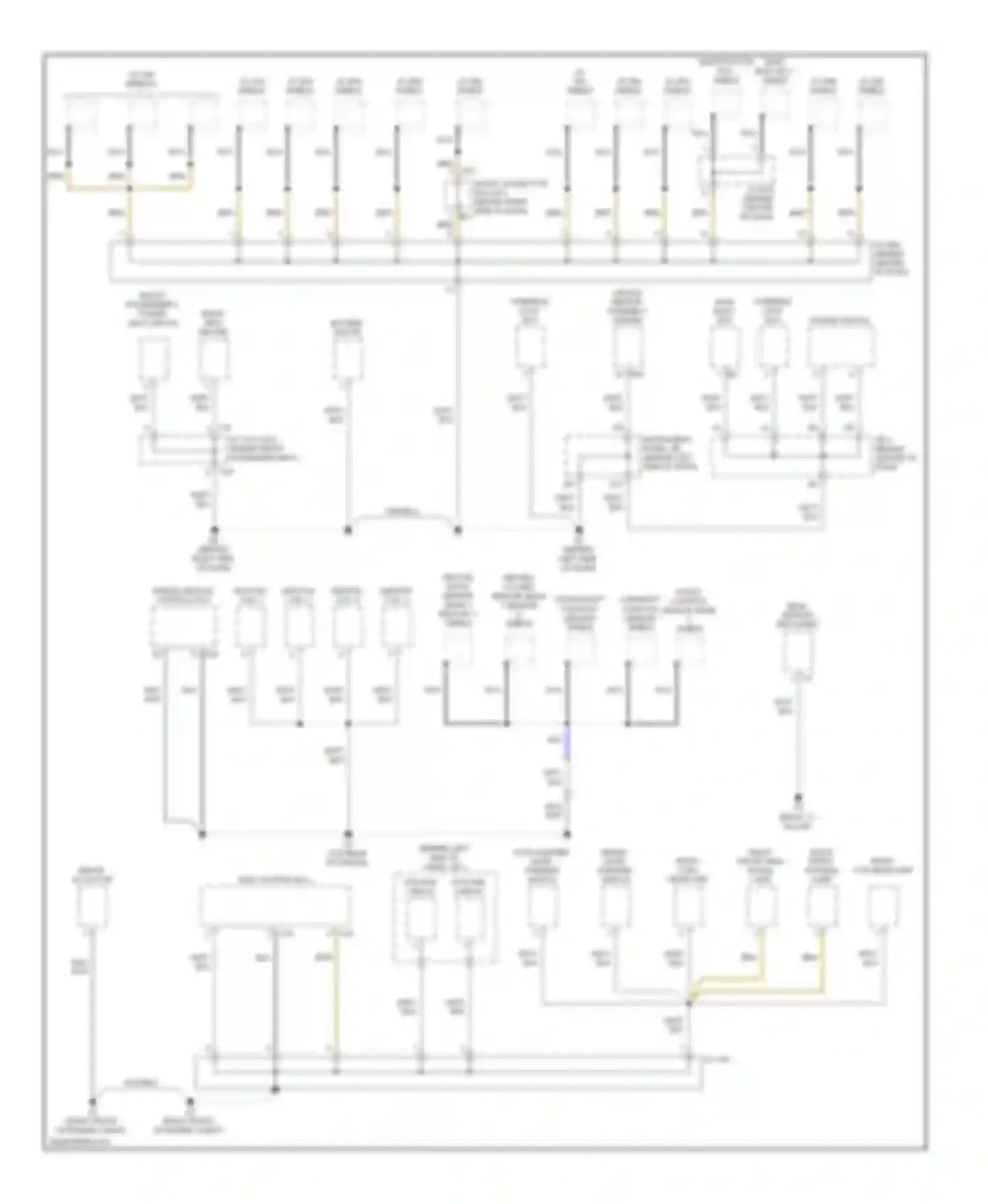 Camry Toyota XV40 facelift (2009-2011): Ground distribution circuit, hybrid (4 of 4)