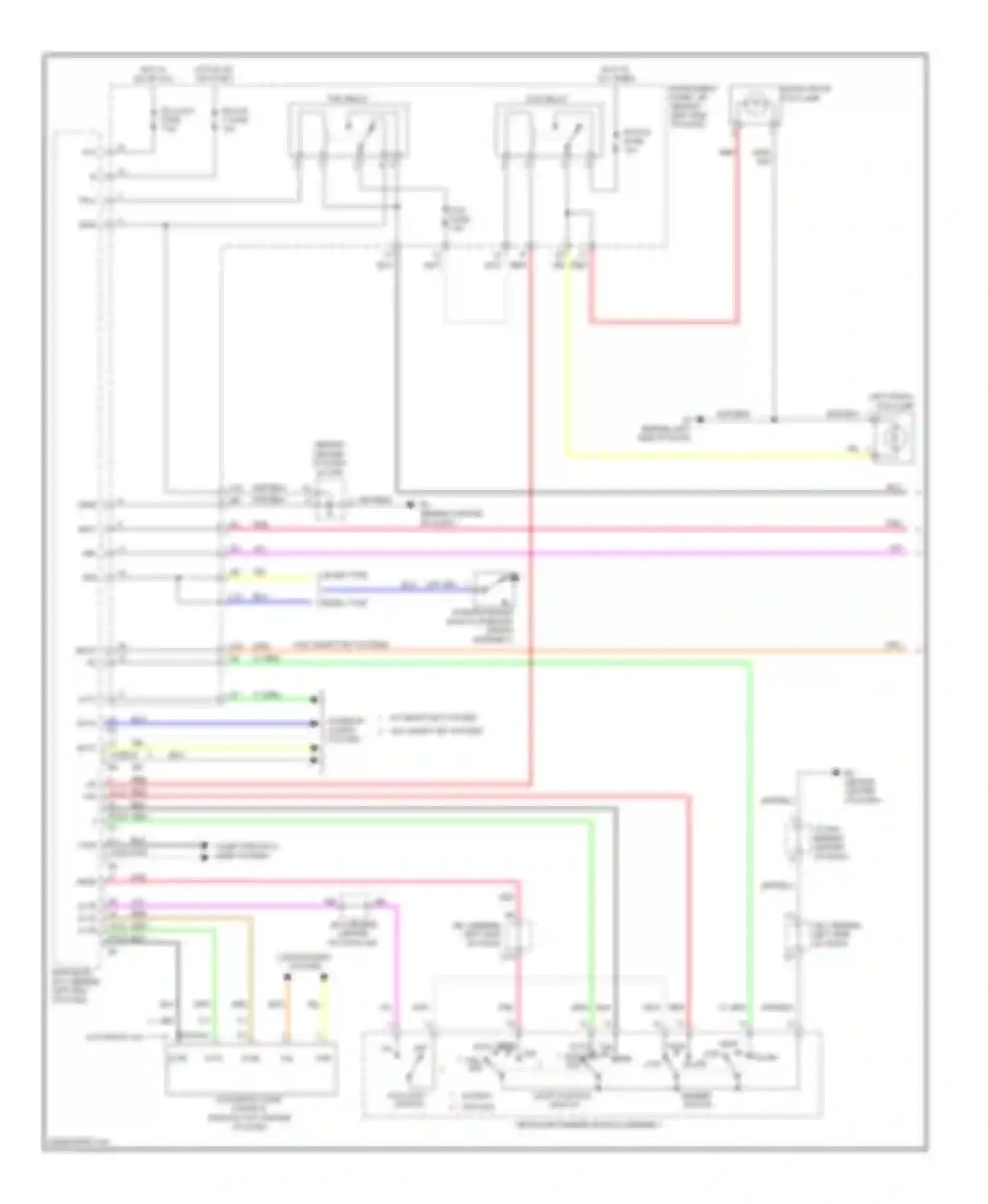 Camry Toyota XV40 facelift (2009-2011): Headlights circuit, except hybrid (1 of 2)