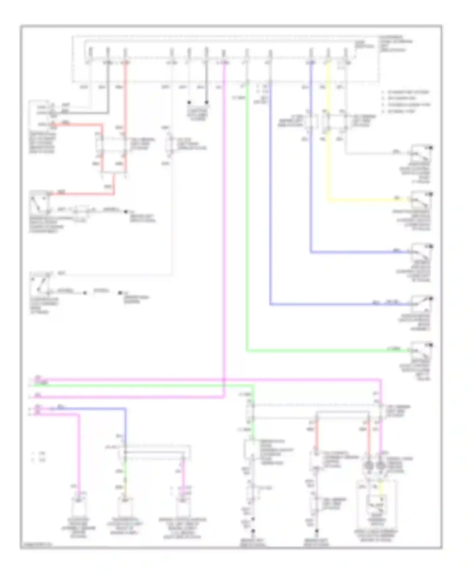 Camry Toyota XV40 facelift (2009-2011): Instrument cluster circuit, except hybrid (2 of 2)