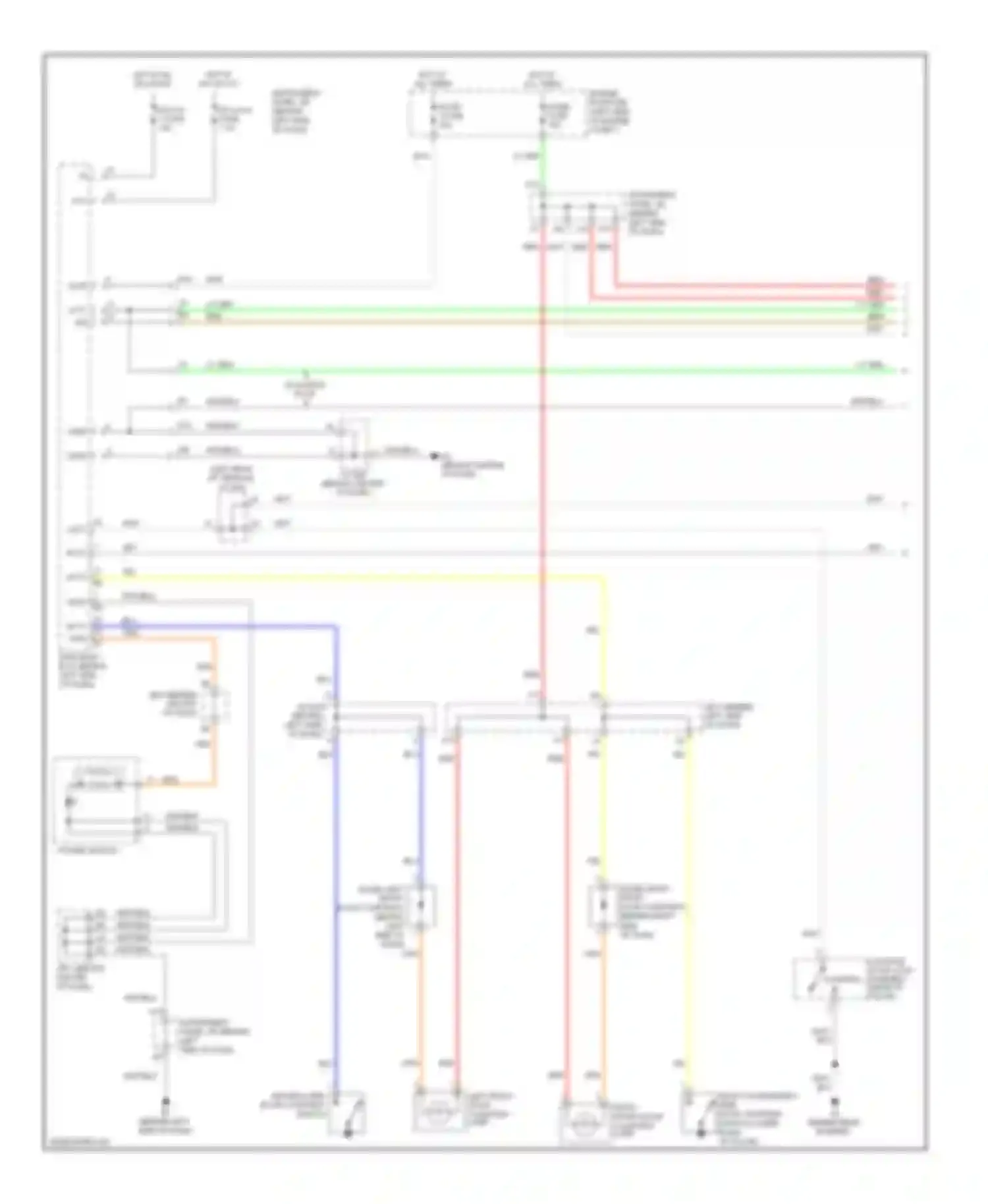 Camry Toyota XV40 facelift (2009-2011): Courtesy lamps circuit, hybrid (1 of 2)