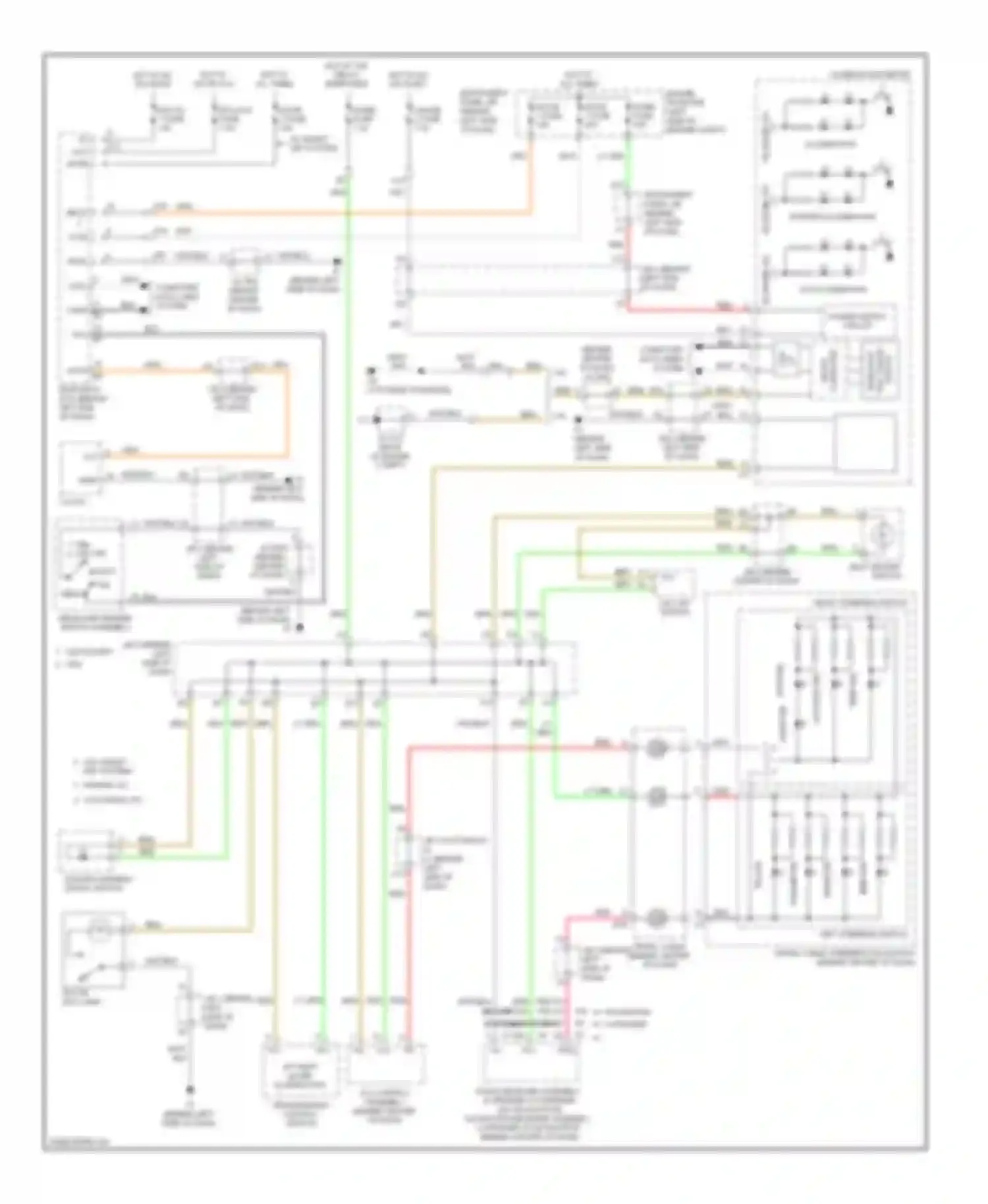 Camry Toyota XV40 facelift (2009-2011): Instrument illumination circuit, except hybrid