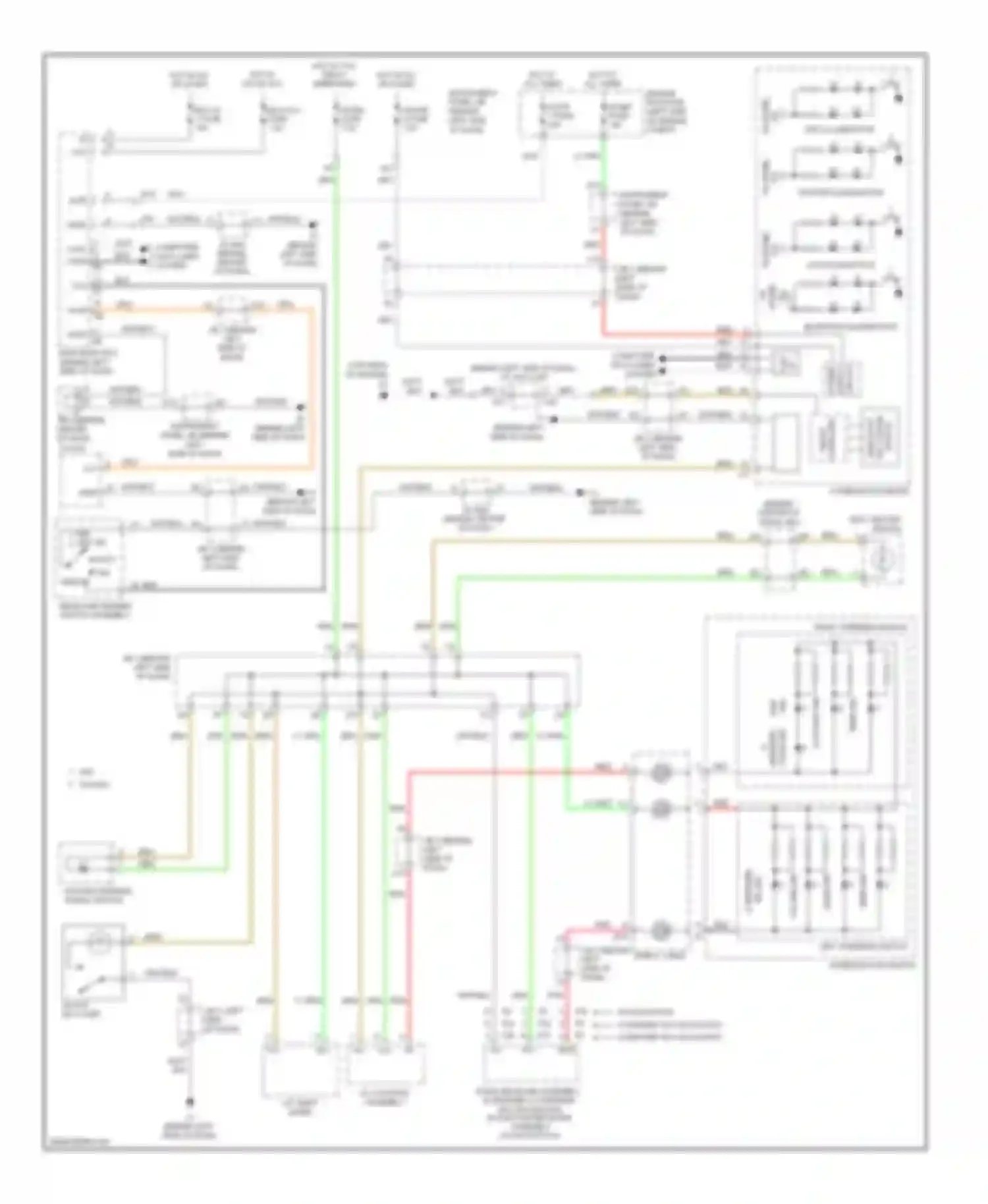 Camry Toyota XV40 facelift (2009-2011): Instrument illumination circuit, hybrid