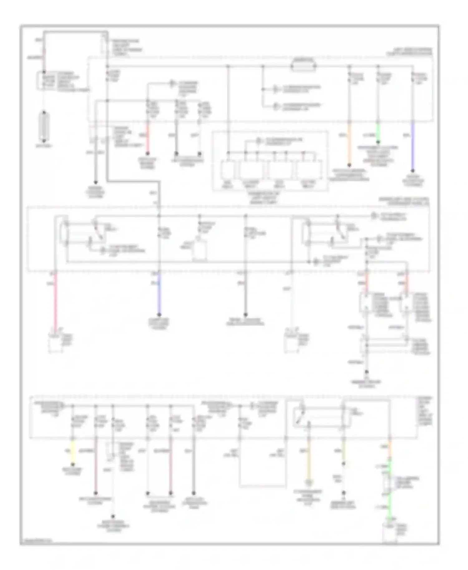Camry Toyota XV40 facelift (2009-2011): Power distribution circuit, hybrid (1 of 3)