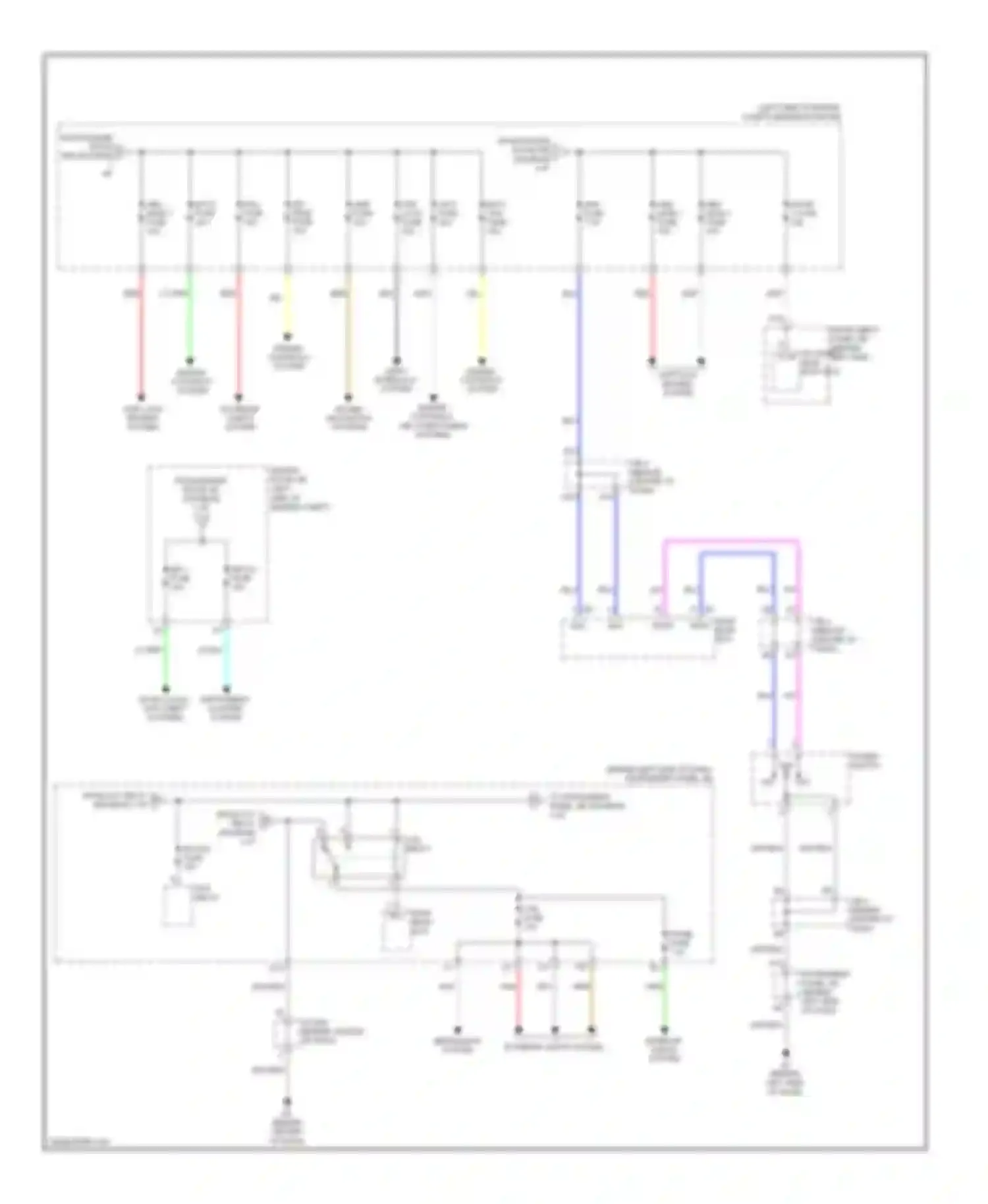 Camry Toyota XV40 facelift (2009-2011): Power distribution circuit, hybrid (2 of 3)