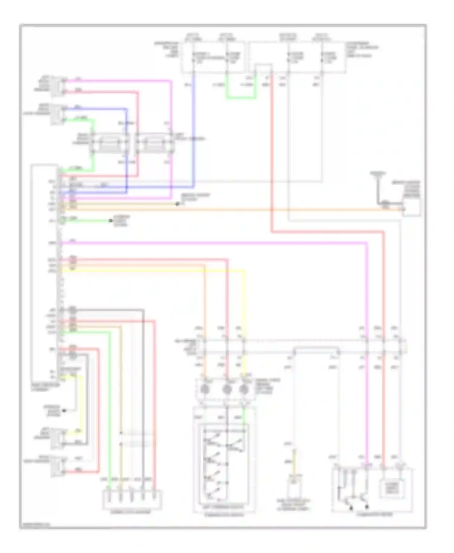 Camry Toyota XV40 facelift (2009-2011): 6-speaker system circuit, hybrid