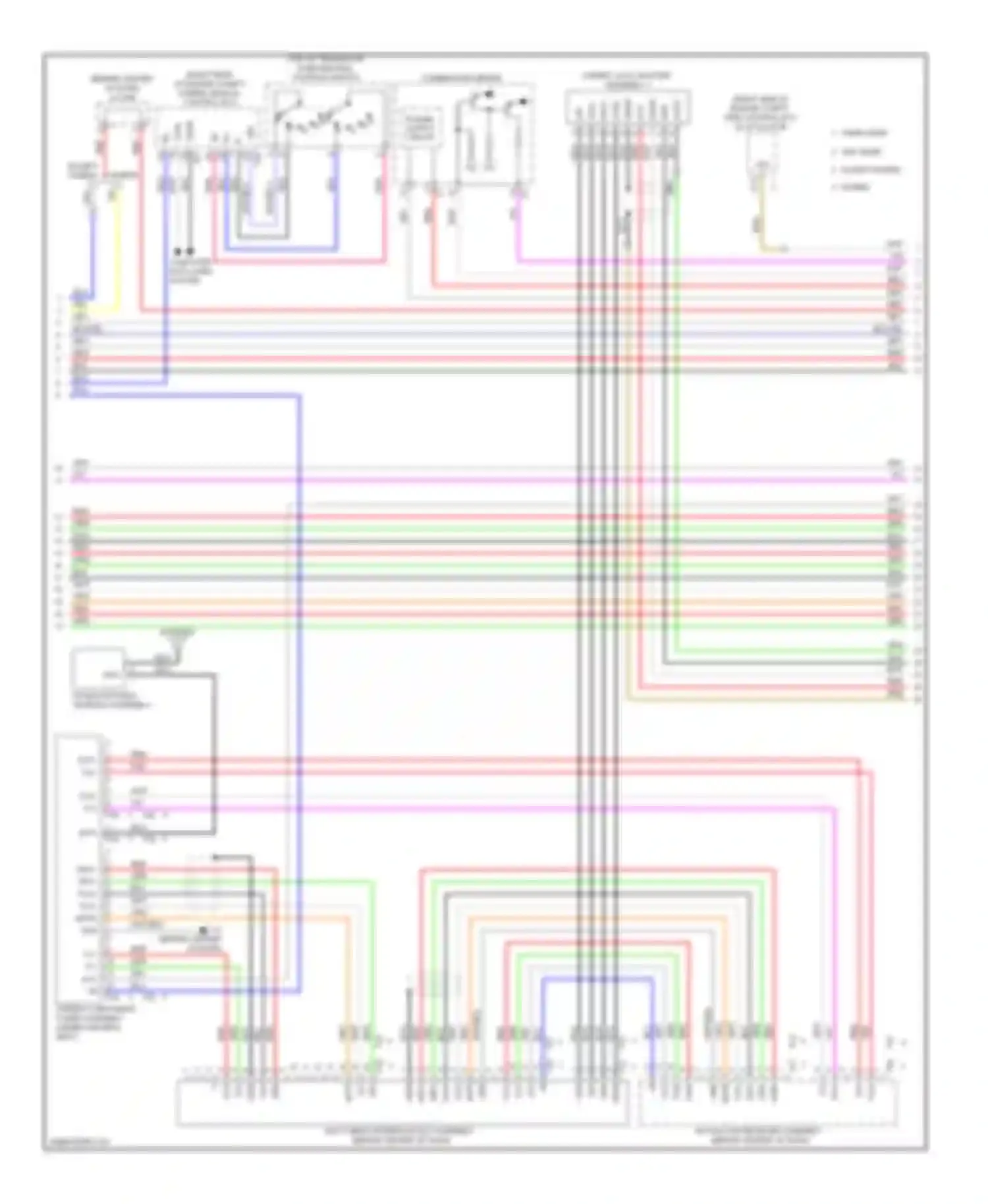 Camry Toyota XV40 facelift (2009-2011): 8-speaker system circuit, with navigation (2 of 3)