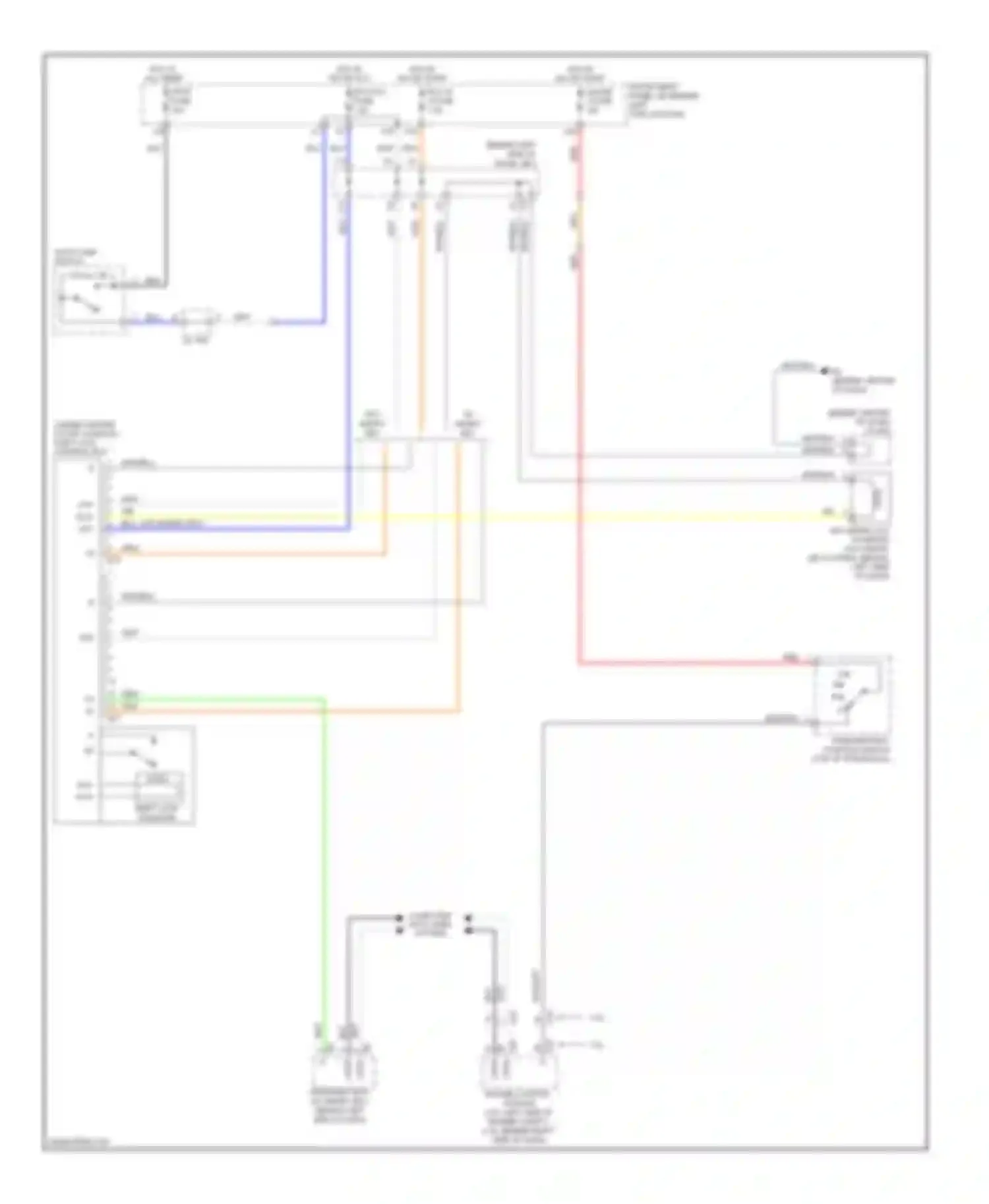 Camry Toyota XV40 facelift (2009-2011): Shift interlock circuit, except hybrid