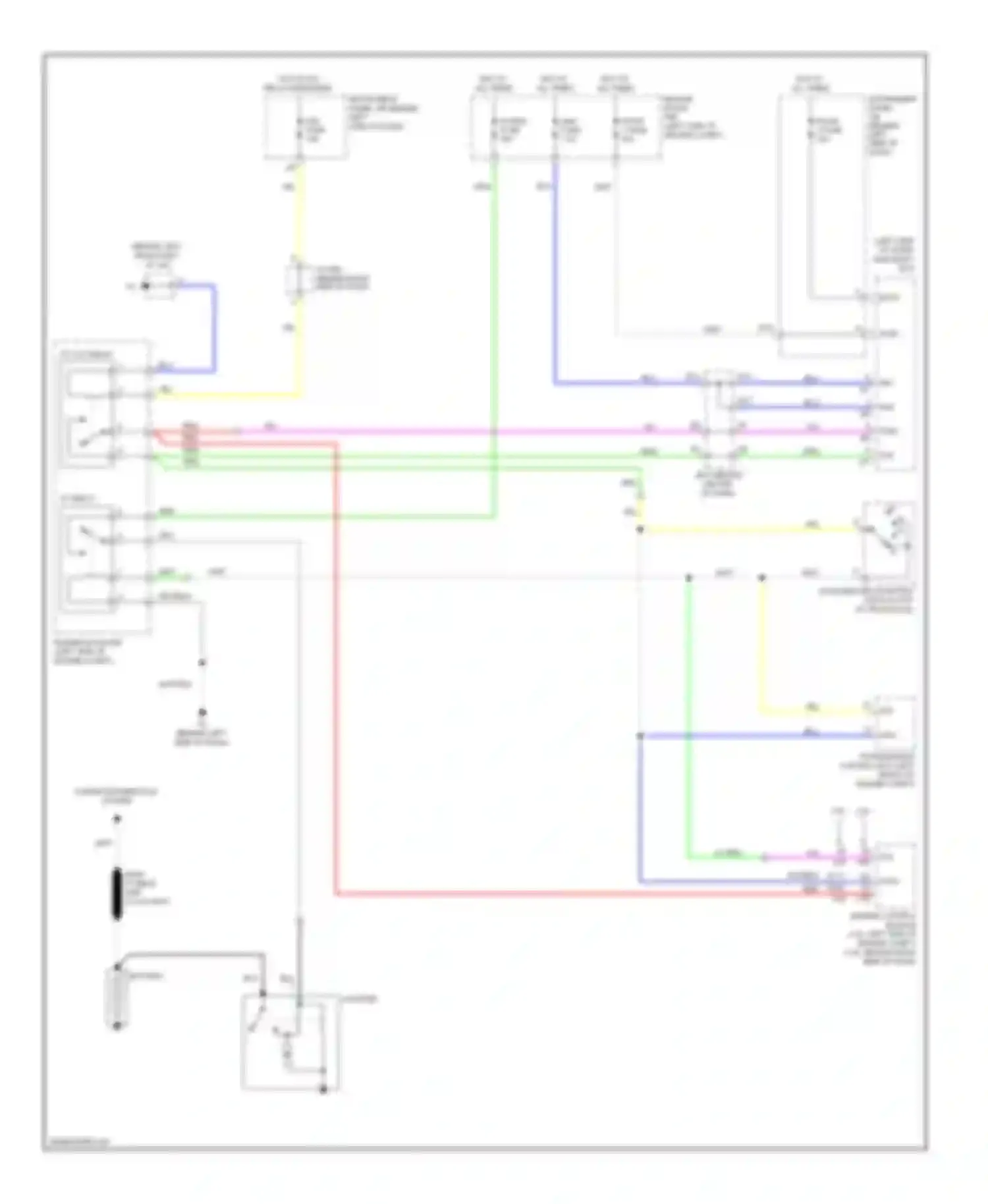 Camry Toyota XV40 facelift (2009-2011): Starting circuit, with smart key system