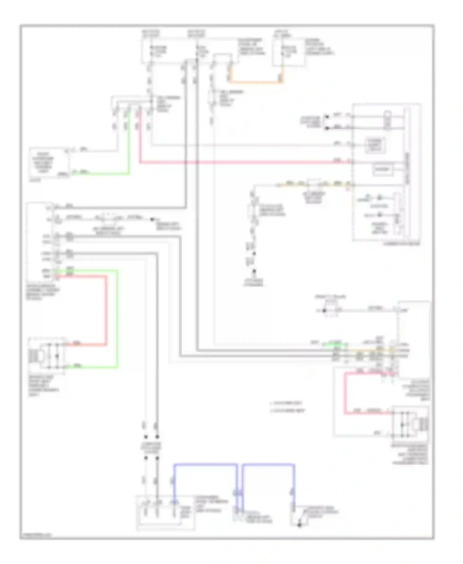 Camry Toyota XV40 facelift (2009-2011): Seat belt warning circuit, hybrid