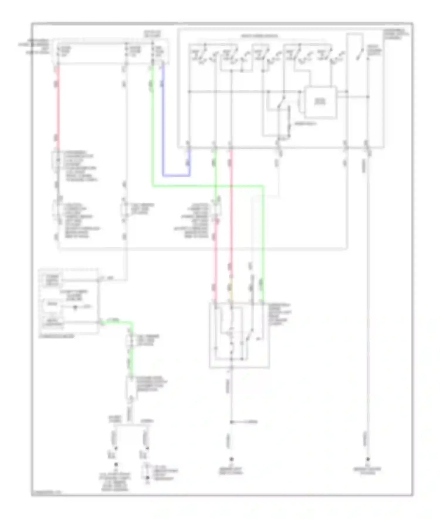 Camry Toyota XV40 facelift (2009-2011): Wiper/washer circuit