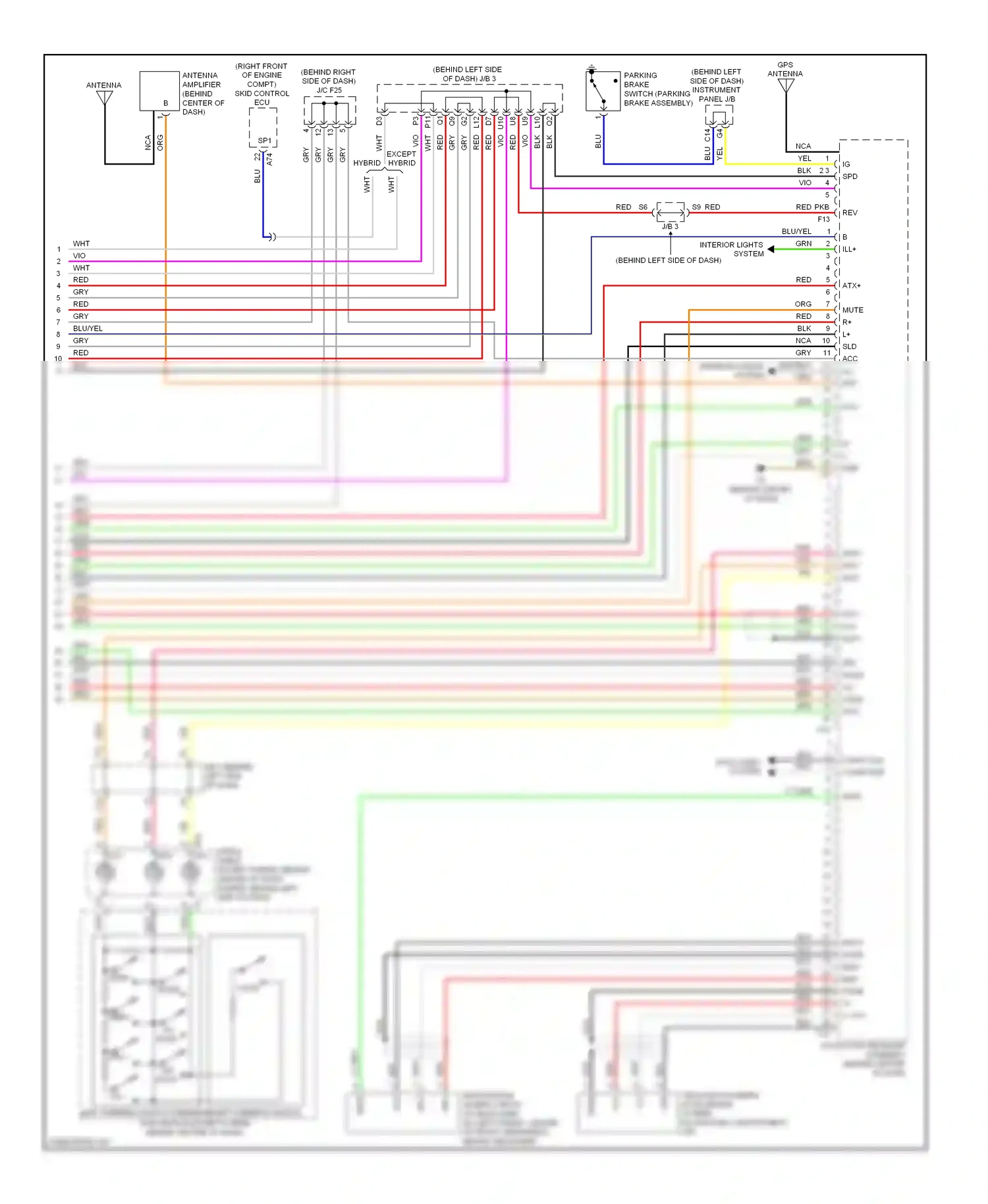 Wiring diagram canh canl computer data lines system for Toyota Camry XV40 facelift (2009-2011) (1 of 2)