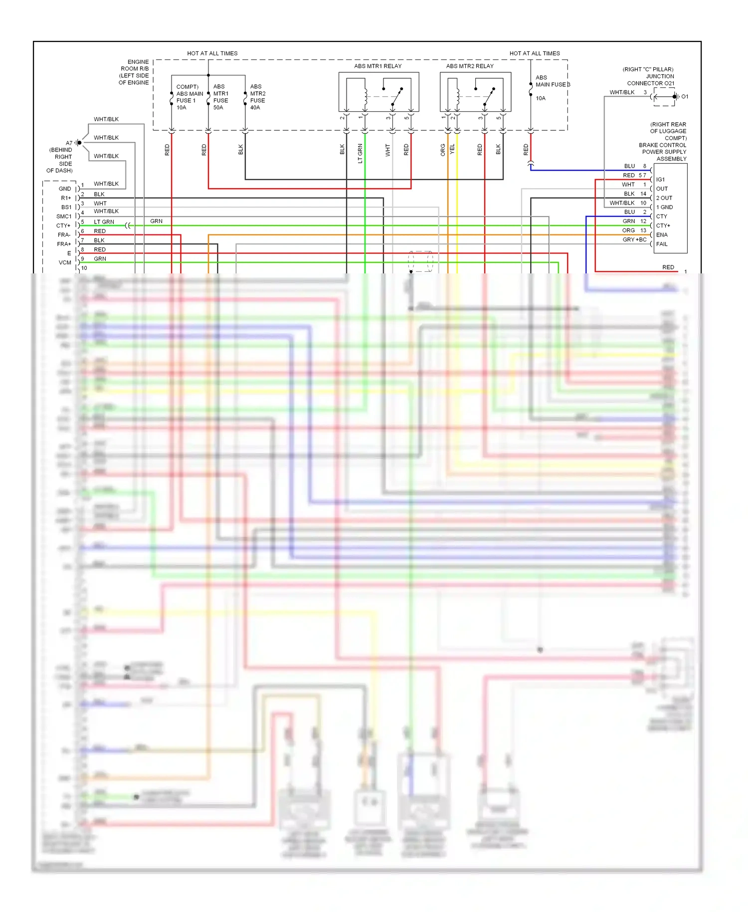 Wiring diagram computer data lines system for Toyota Camry XV40 facelift (2009-2011) (12 of 66)
