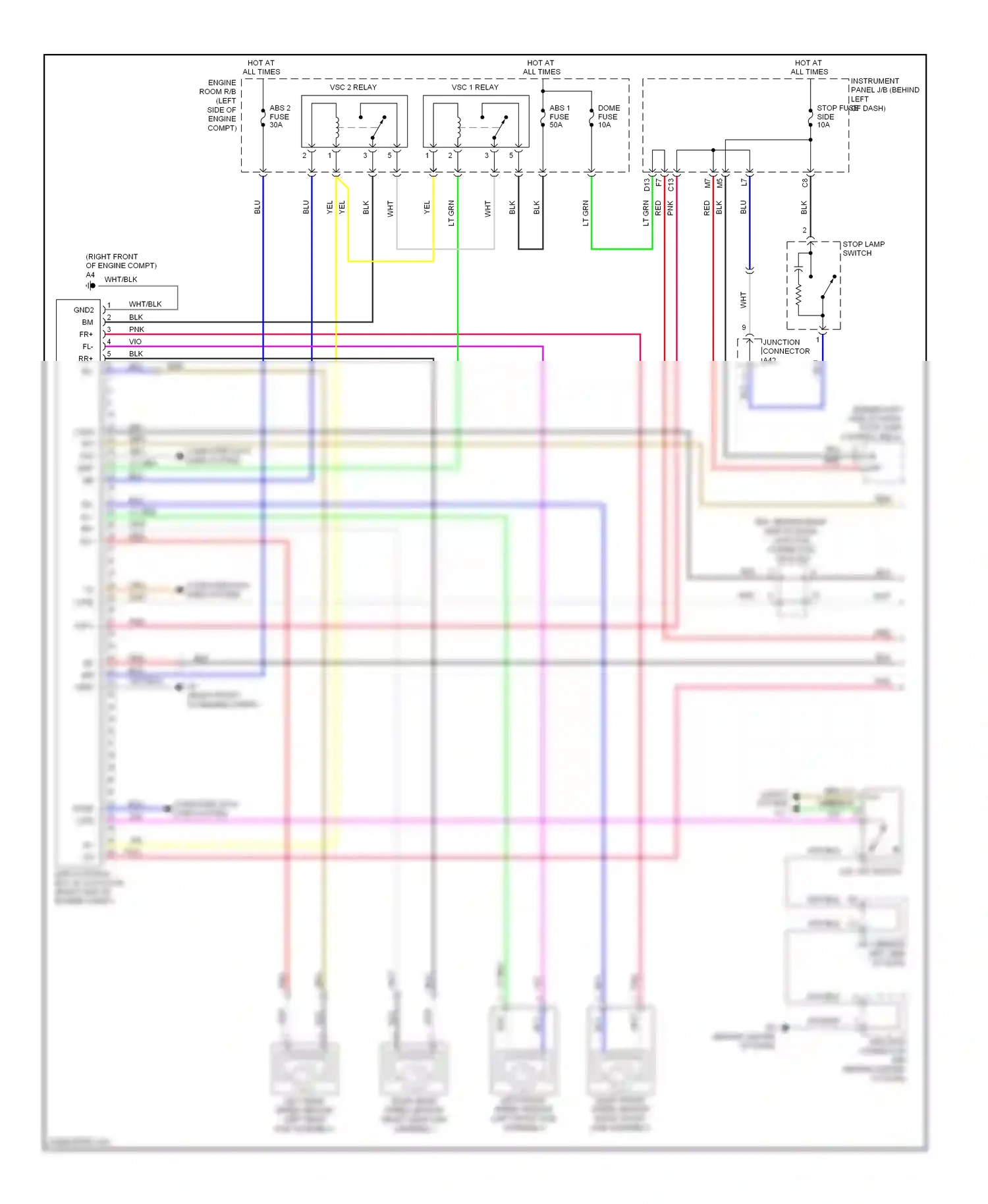 Wiring diagram computer data lines system for Toyota Camry XV40 facelift (2009-2011) (15 of 66)