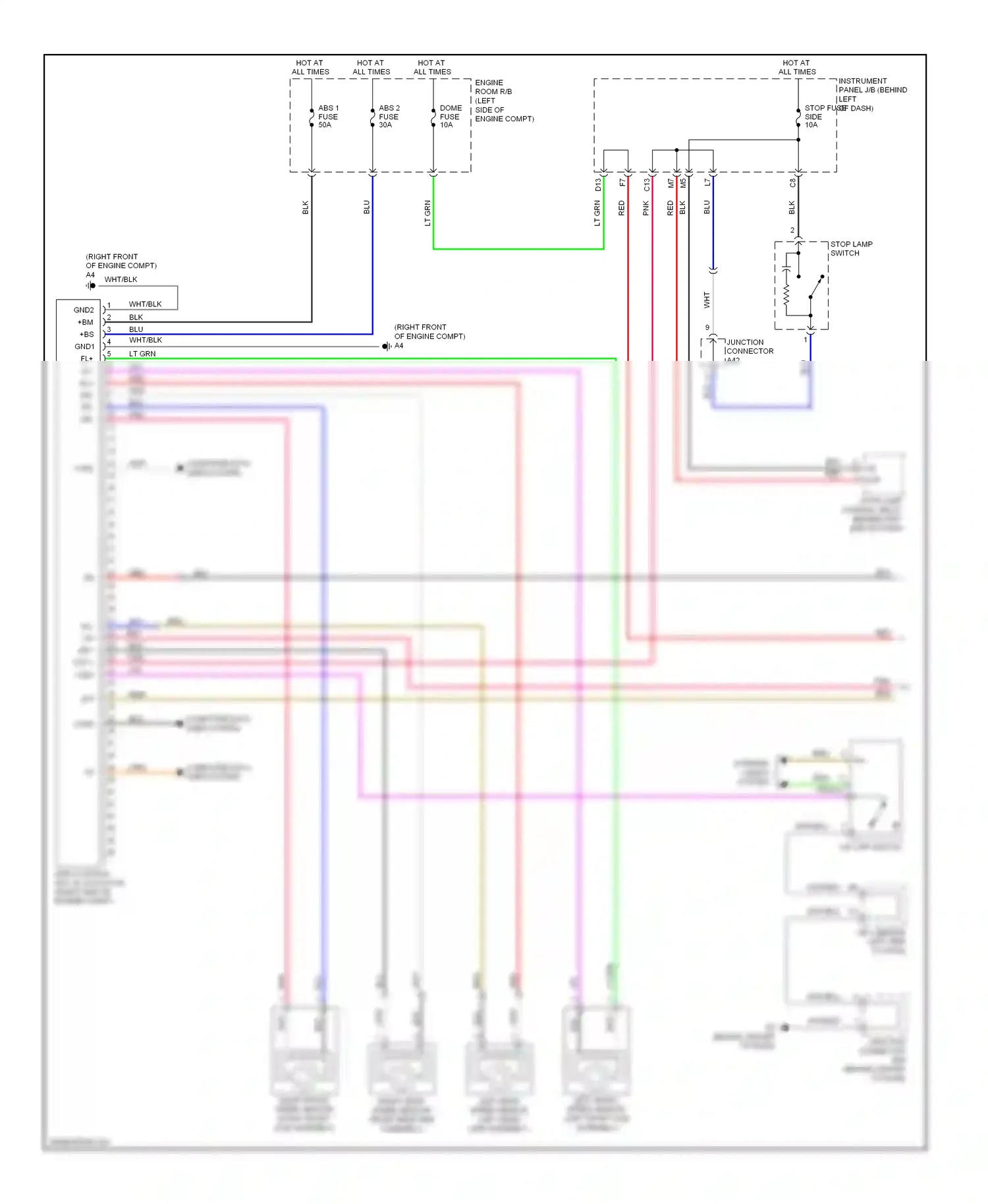 Wiring diagram computer data lines system for Toyota Camry XV40 facelift (2009-2011) (16 of 66)