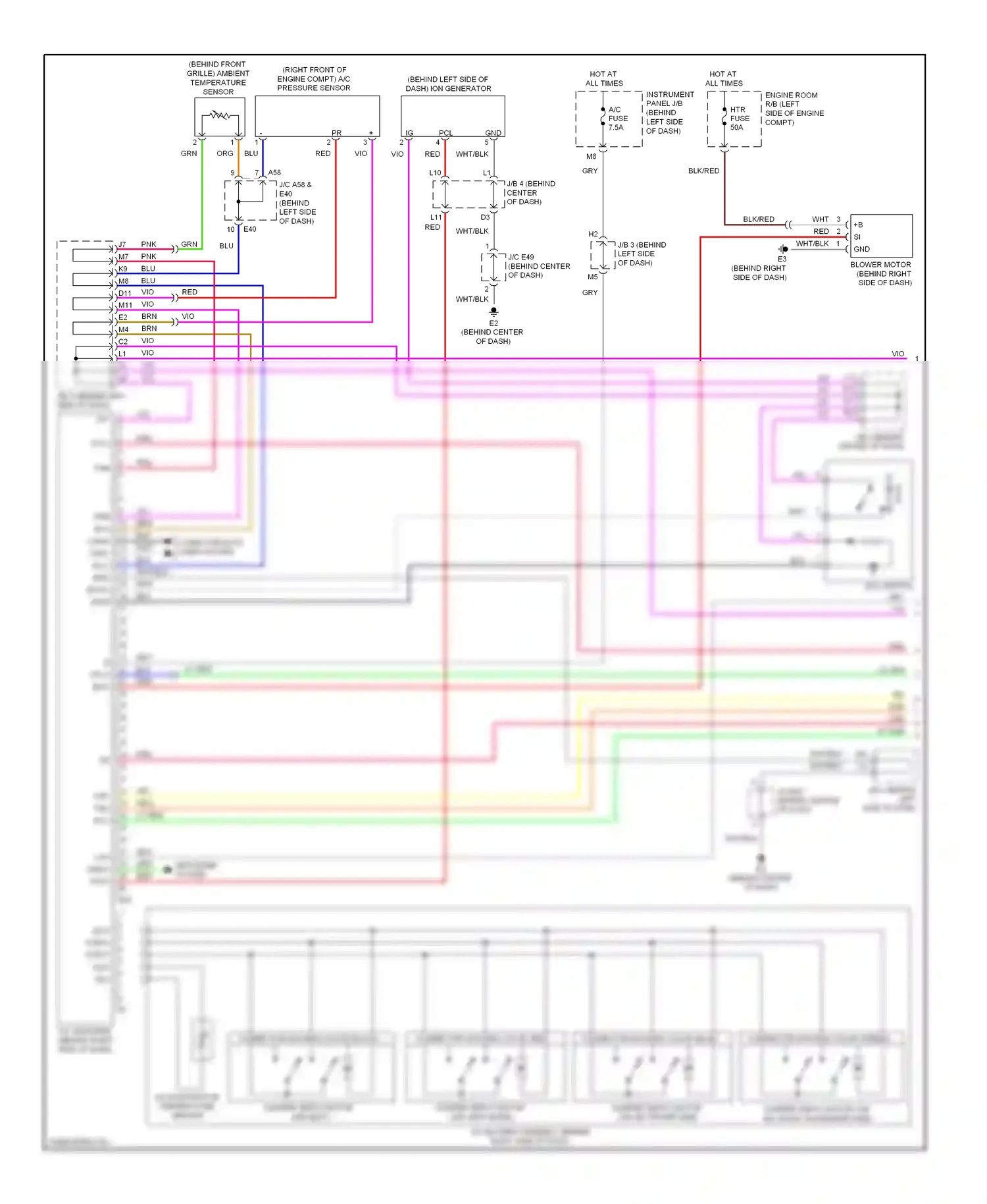 Wiring diagram computer data lines system for Toyota Camry XV40 facelift (2009-2011) (1 of 66)