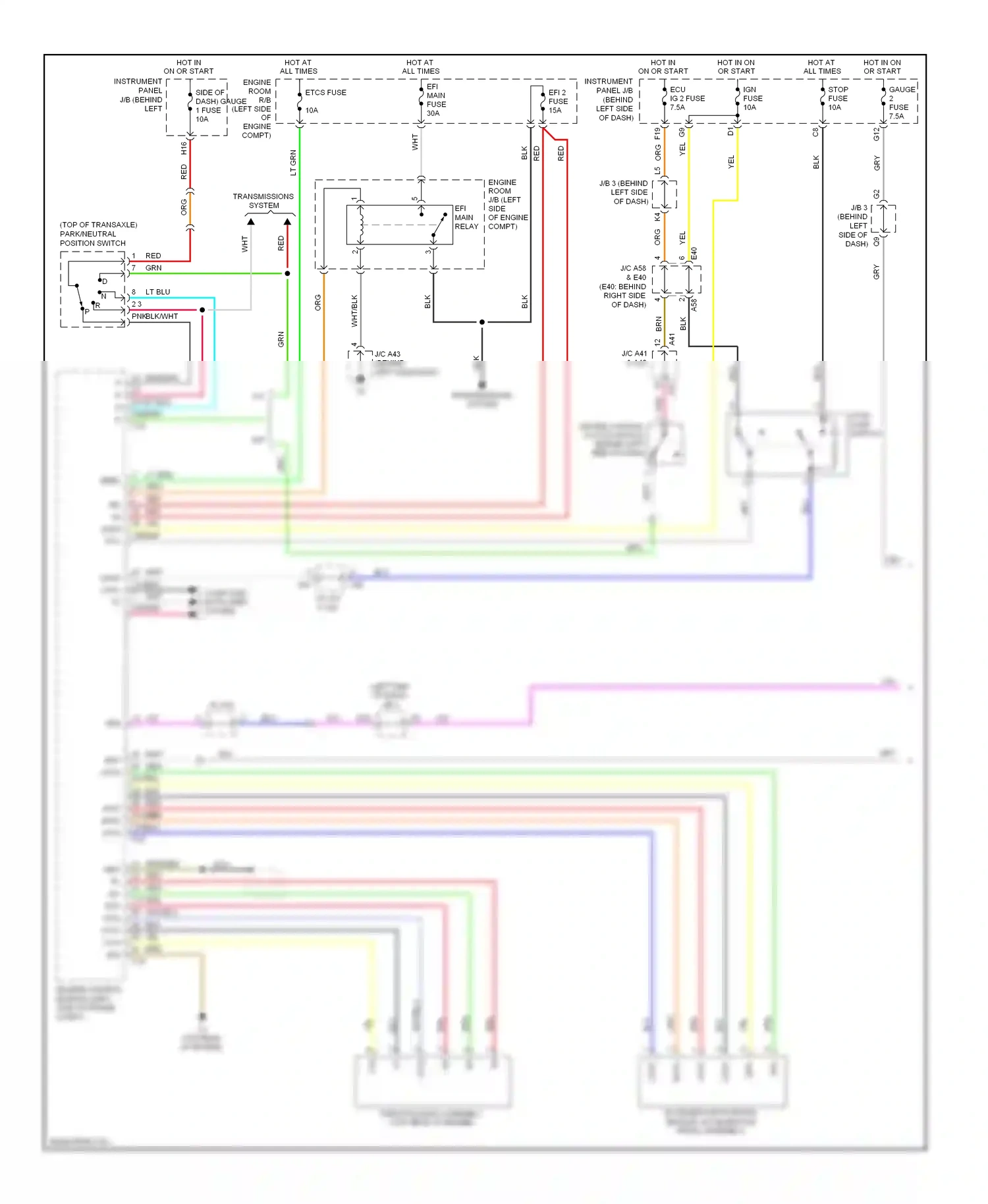 Wiring diagram computer data lines system for Toyota Camry XV40 facelift (2009-2011) (21 of 66)