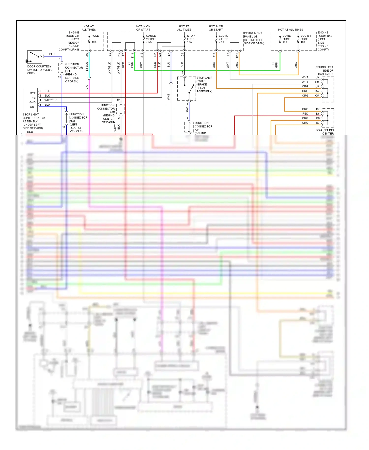 Wiring diagram computer data lines system for Toyota Camry XV40 facelift (2009-2011) (13 of 66)