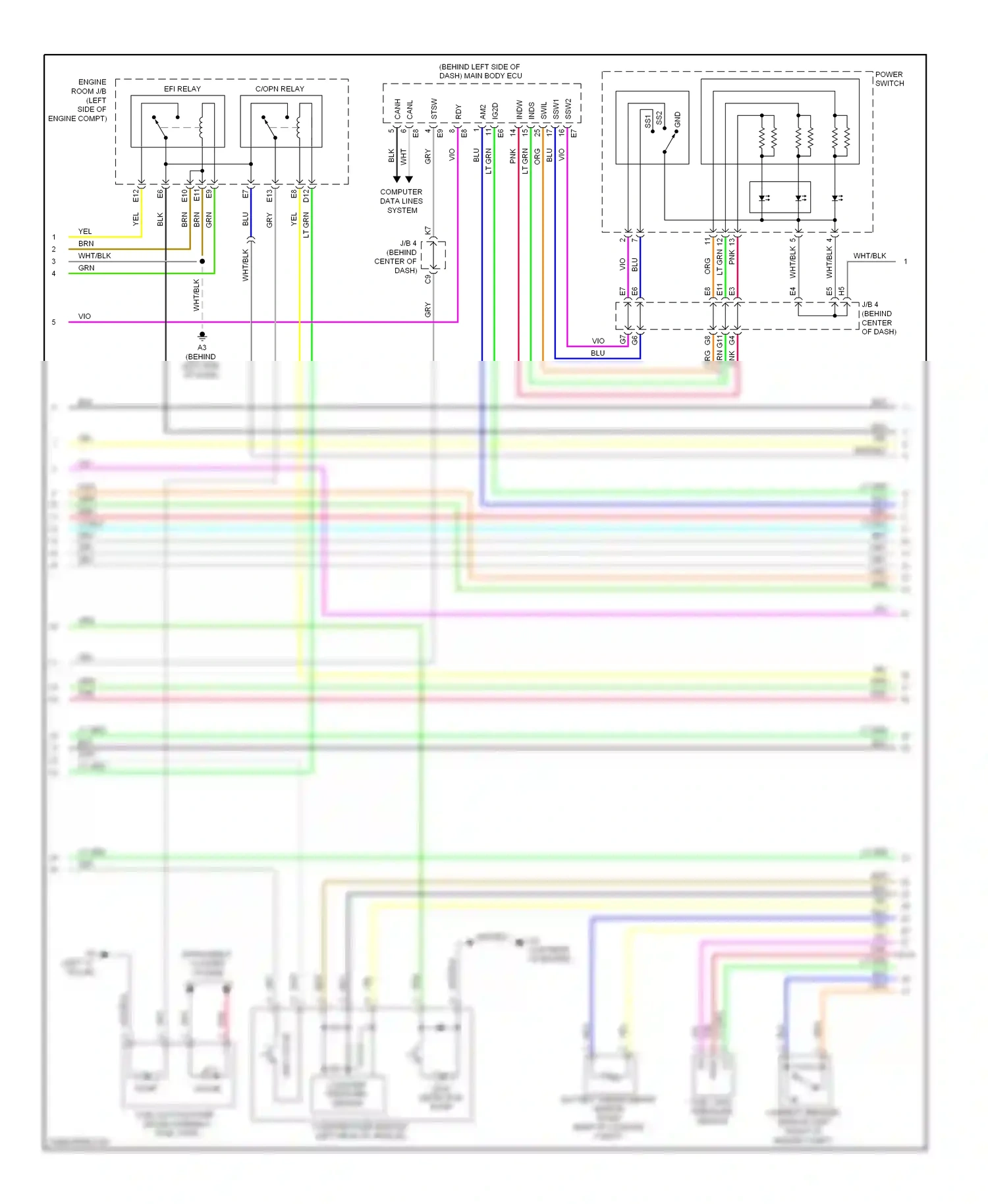 Wiring diagram computer data lines system for Toyota Camry XV40 facelift (2009-2011) (29 of 66)