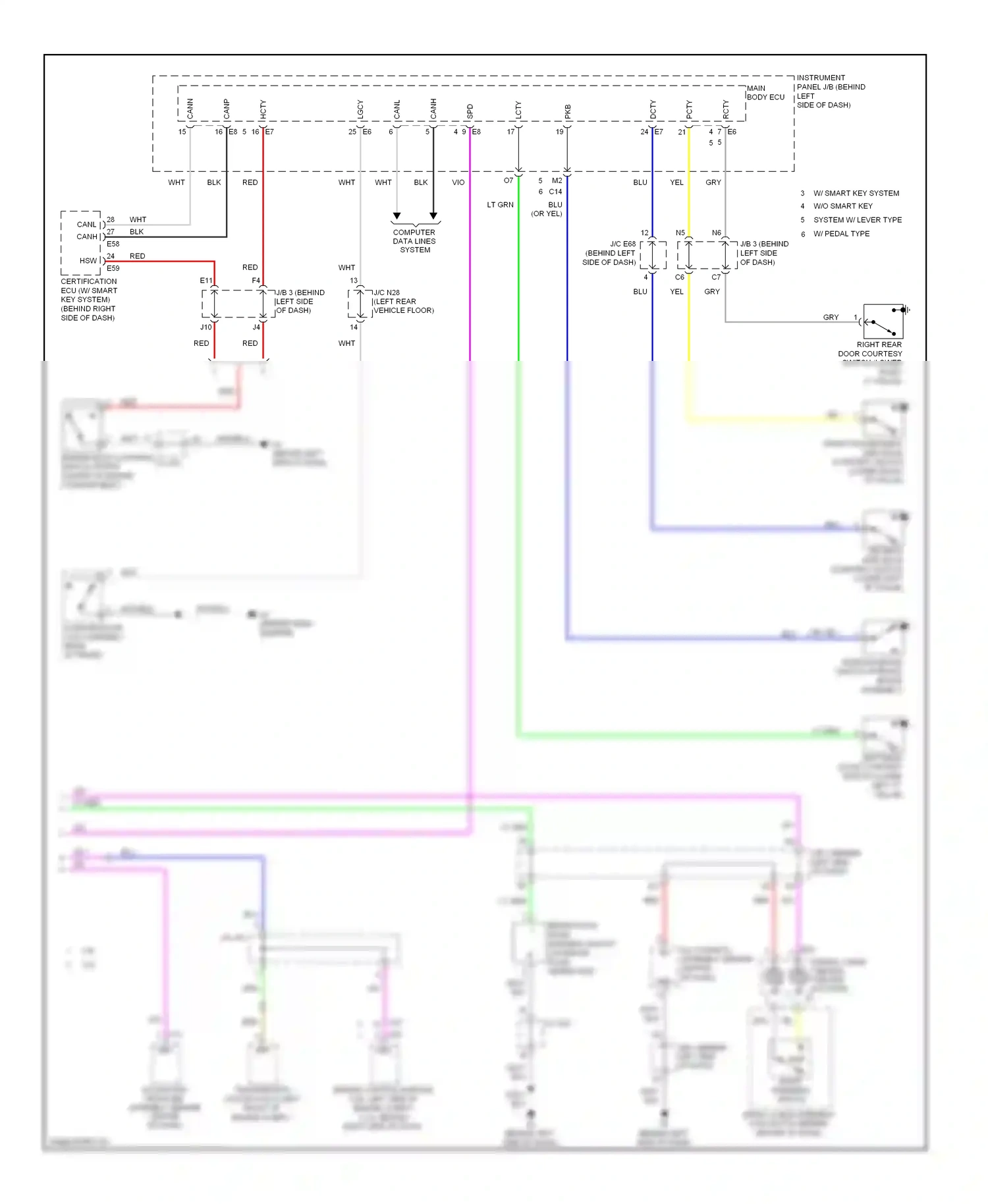 Wiring diagram computer data lines system for Toyota Camry XV40 facelift (2009-2011) (42 of 66)