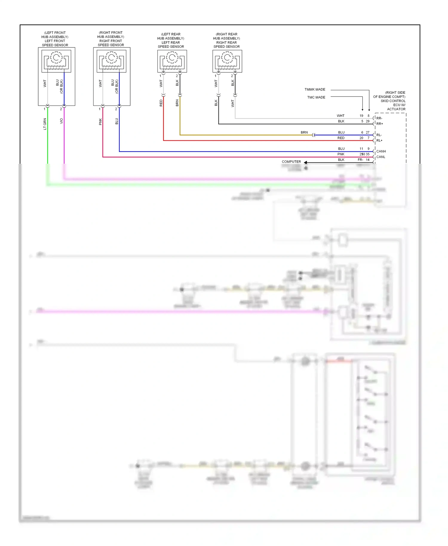 Wiring diagram computer data lines system for Toyota Camry XV40 facelift (2009-2011) (25 of 66)
