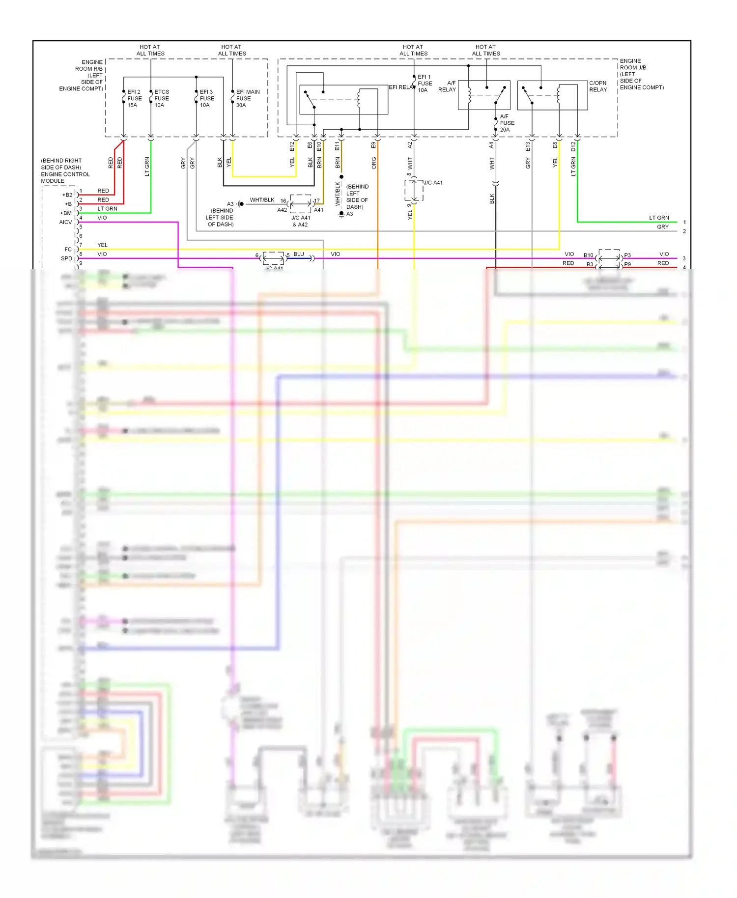 Wiring diagram cruise control system computer data lines system for Toyota Camry XV40 facelift (2009-2011) (1 of 1)