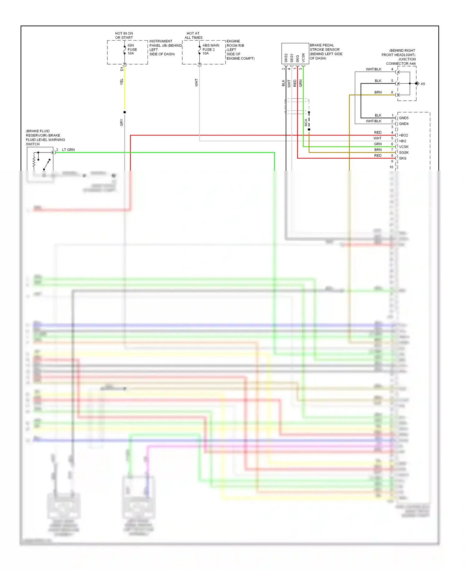 Wiring diagram engine compt) for Toyota Camry XV40 facelift (2009-2011) (4 of 11)