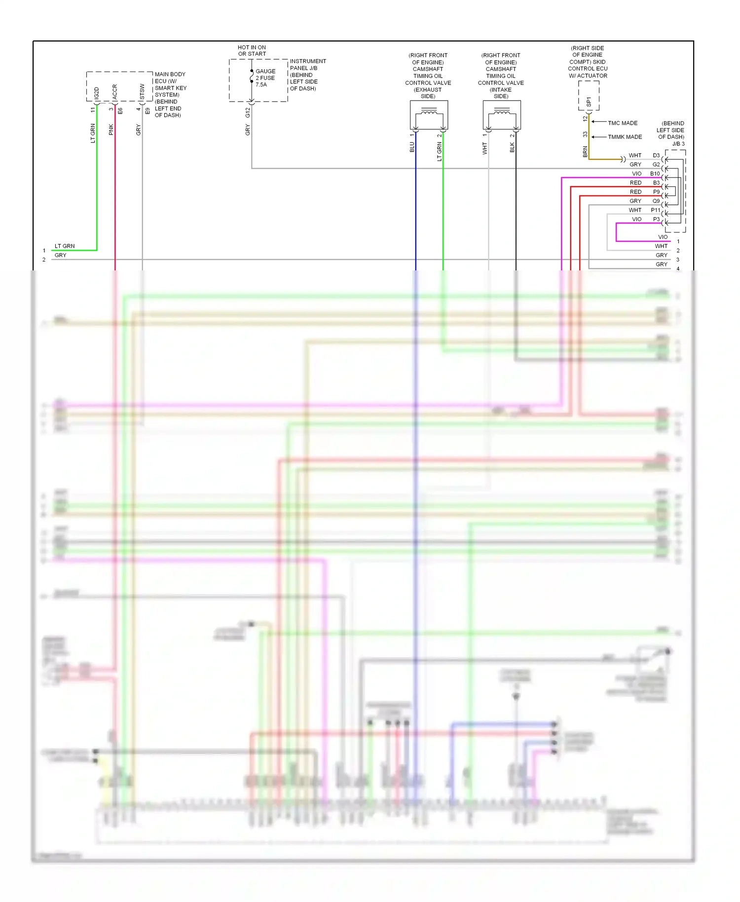 Wiring diagram engine control module for Toyota Camry XV40 facelift (2009-2011) (8 of 8)