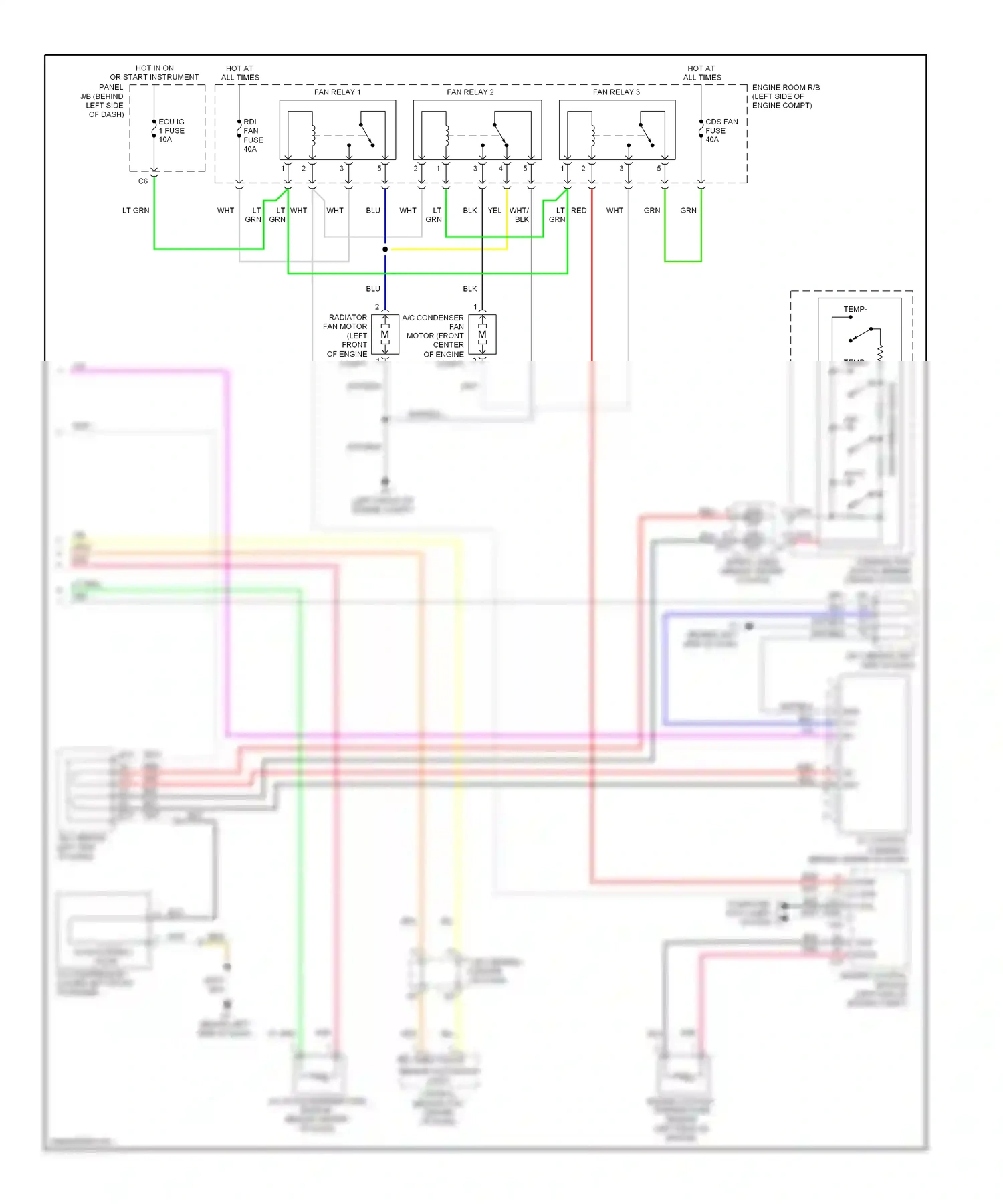 Wiring diagram engine control module for Toyota Camry XV40 facelift (2009-2011) (1 of 8)
