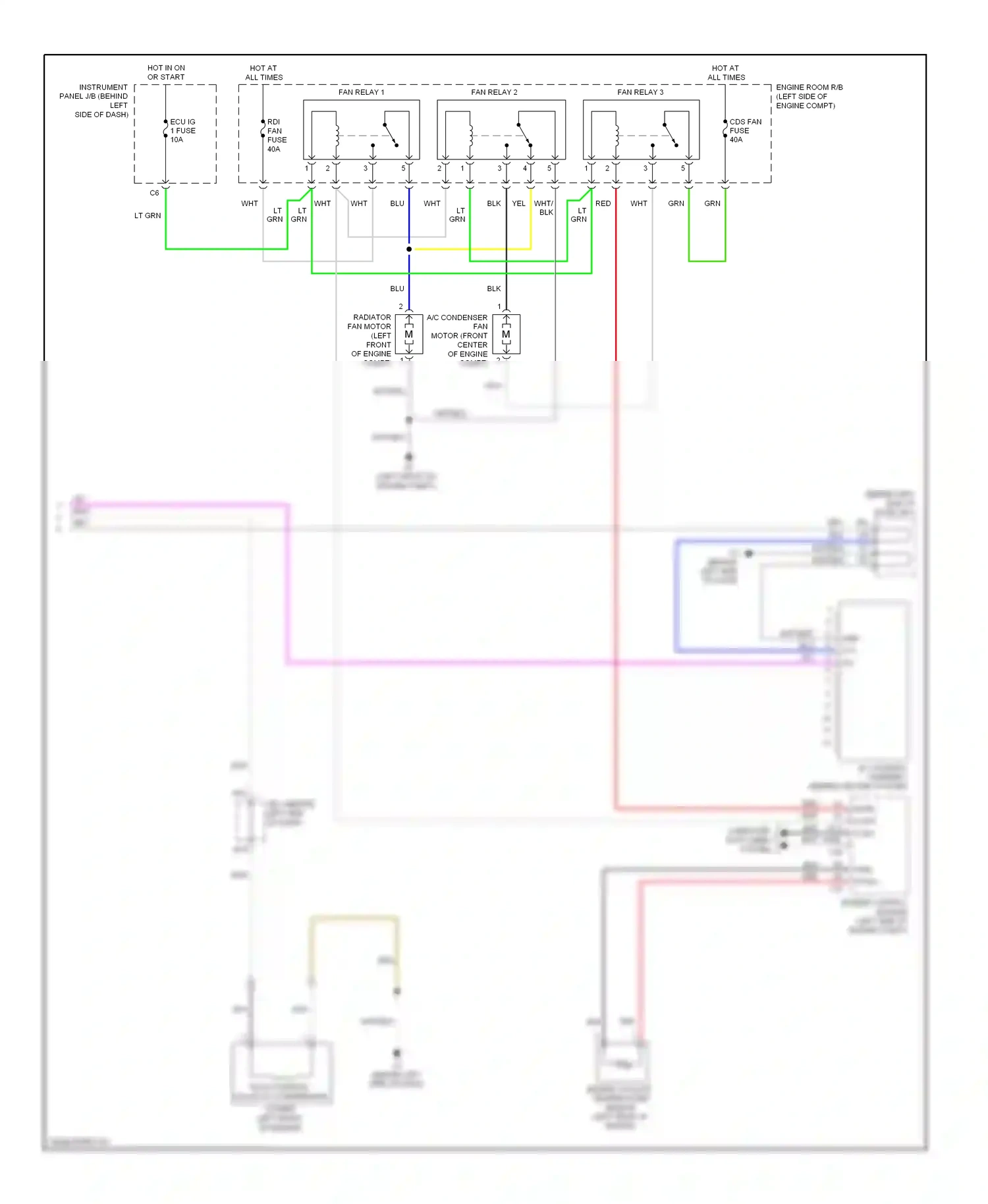 Wiring diagram engine control module for Toyota Camry XV40 facelift (2009-2011) (2 of 8)