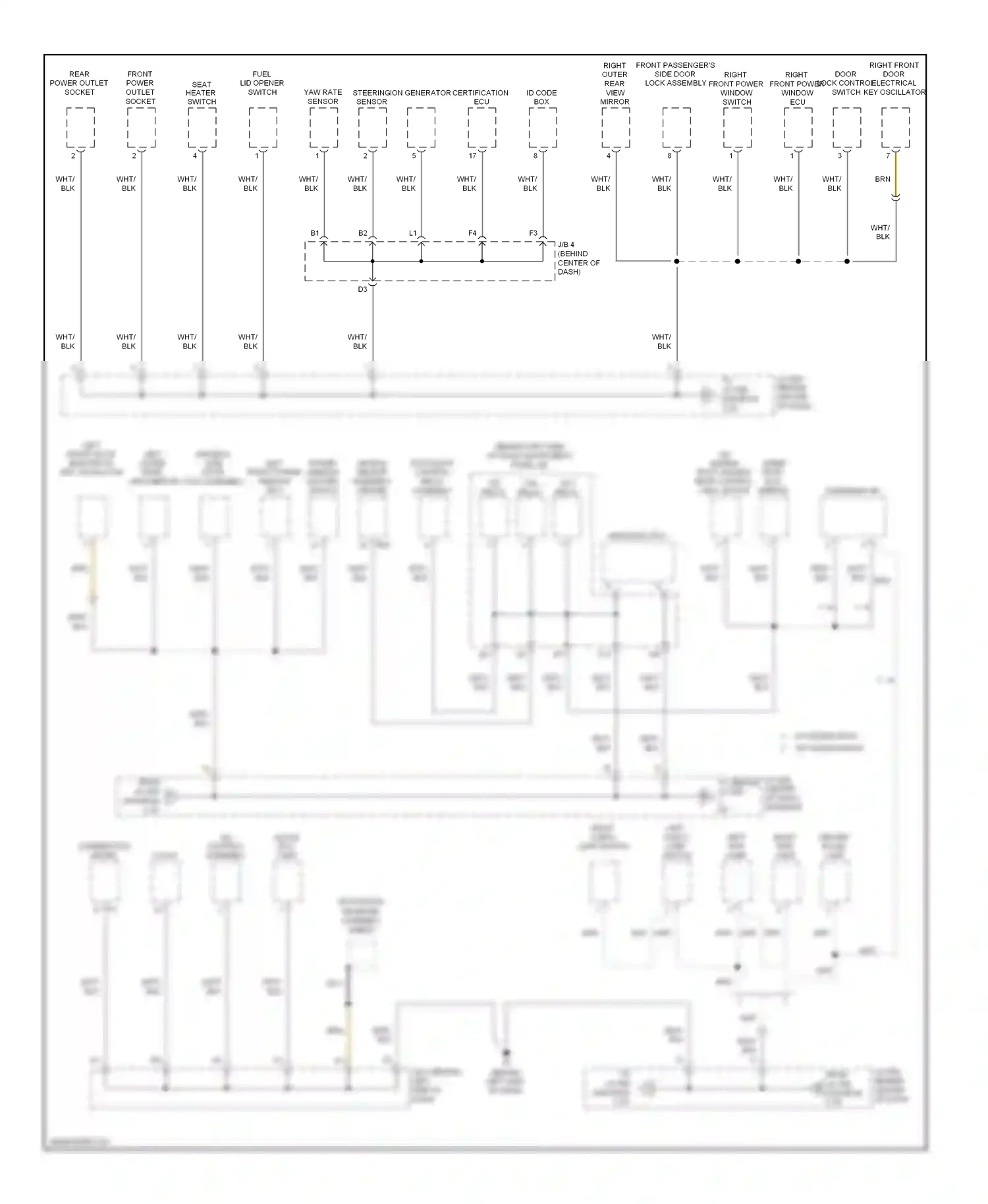 Wiring diagram id code box for Toyota Camry XV40 facelift (2009-2011) (1 of 1)