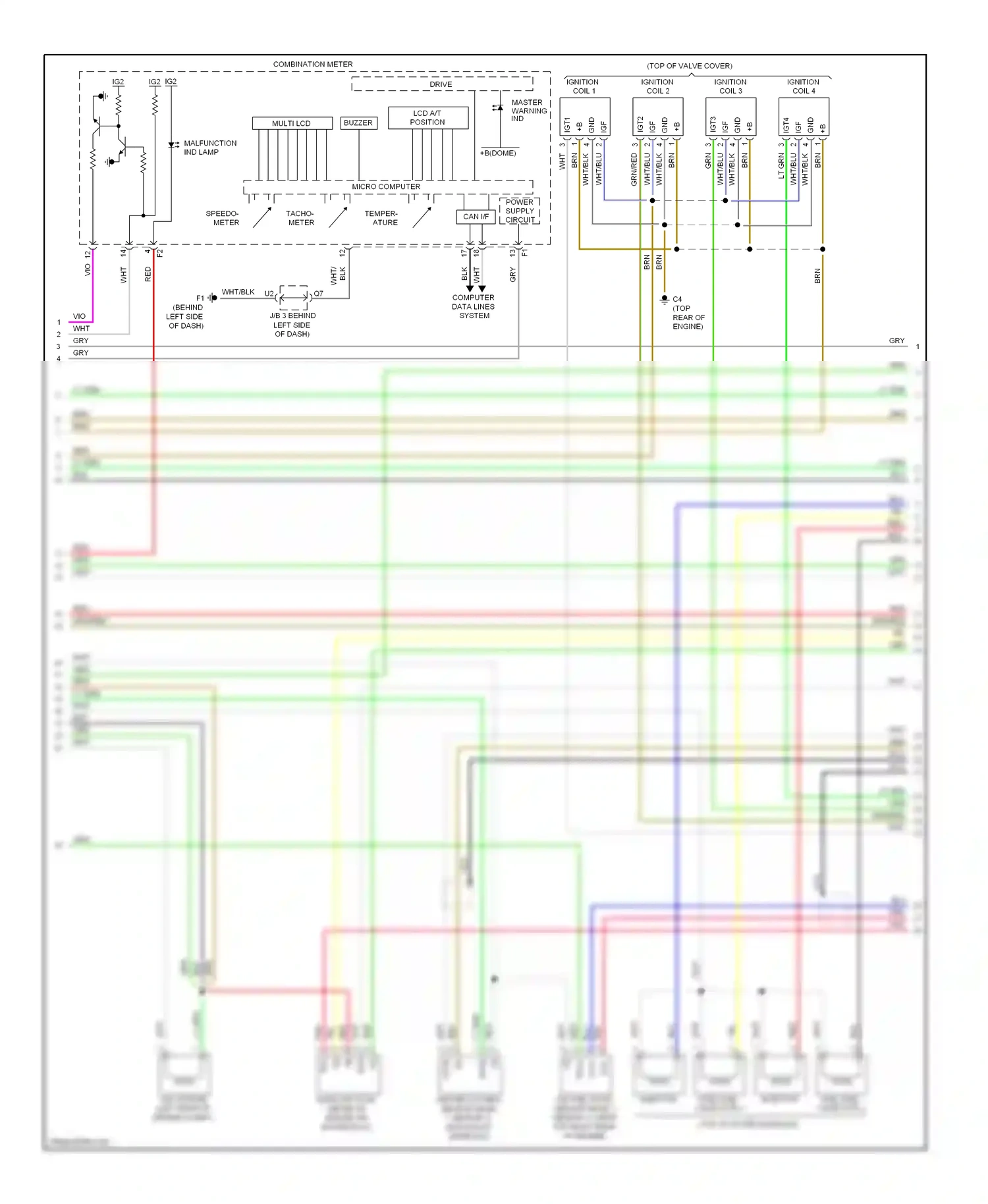Wiring diagram micro computer for Toyota Camry XV40 facelift (2009-2011) (19 of 32)