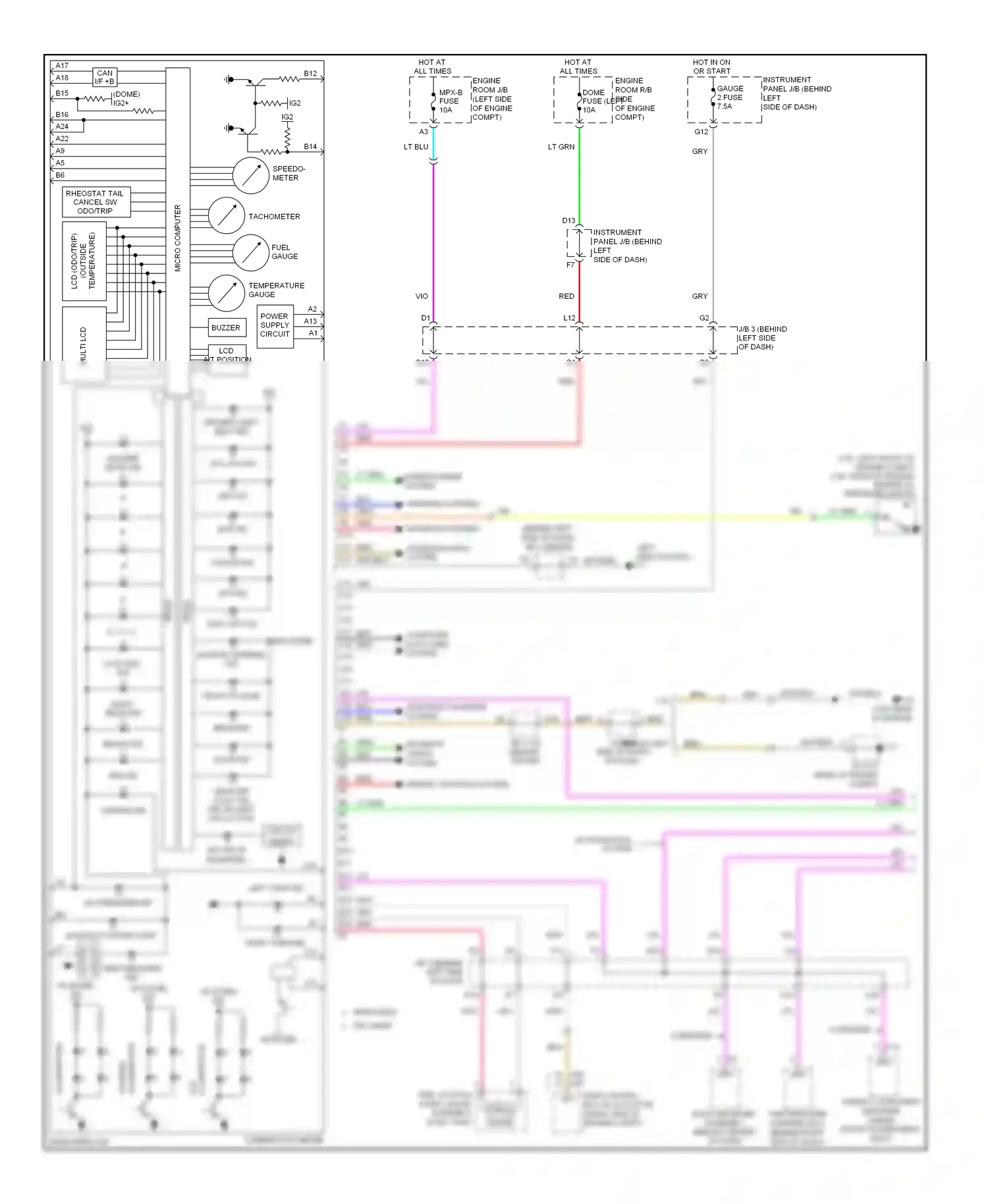 Wiring diagram multi lcd for Toyota Camry XV40 facelift (2009-2011) (6 of 14)