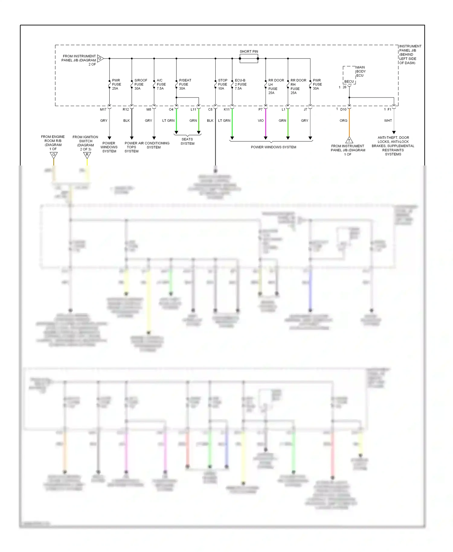 Wiring diagram shift interlock system for Toyota Camry XV40 facelift (2009-2011) (4 of 6)