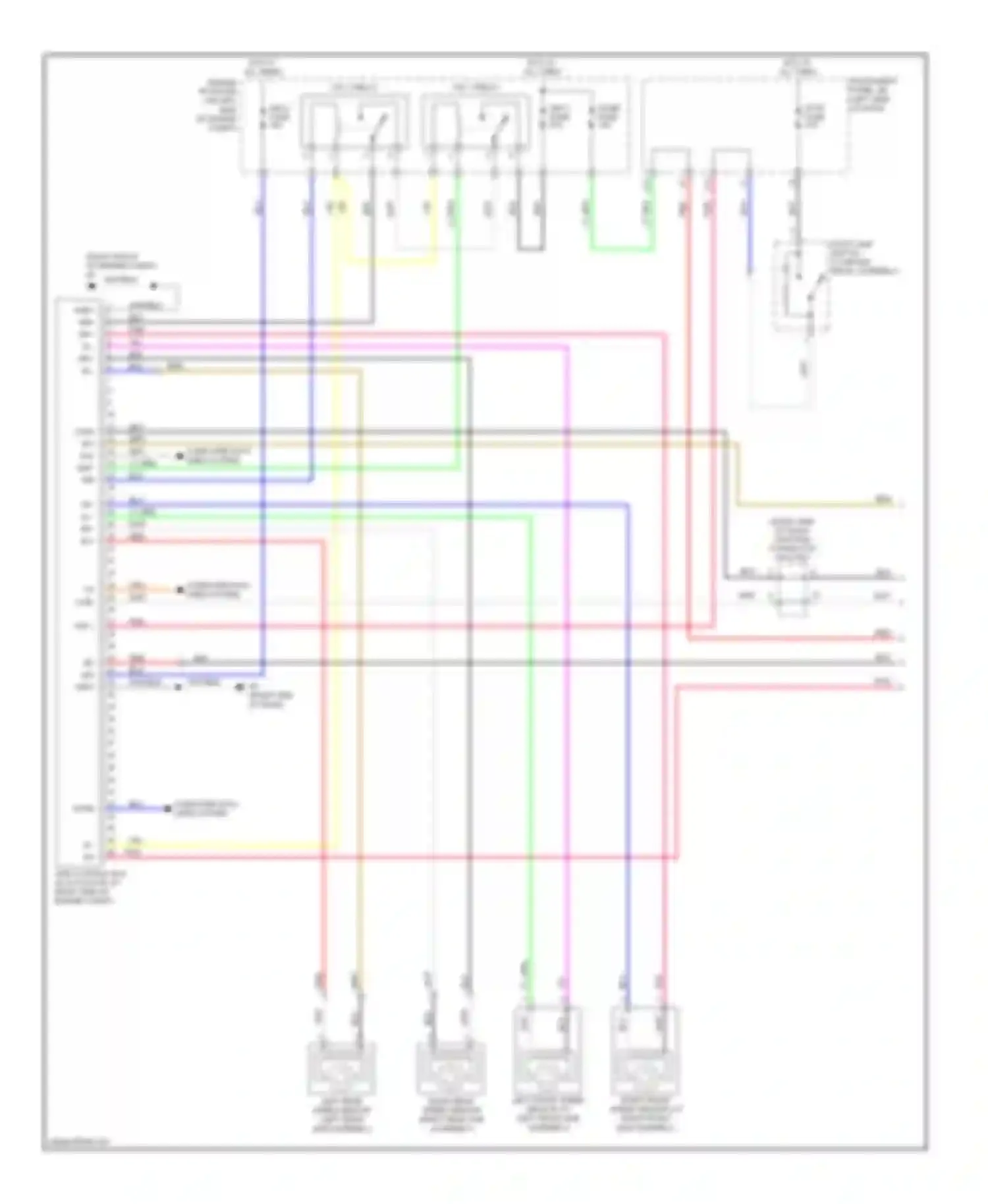 Camry Toyota XV40 (2006-2009): Anti-lock brakes circuit, with vsc, except hybrid (1 of 2)