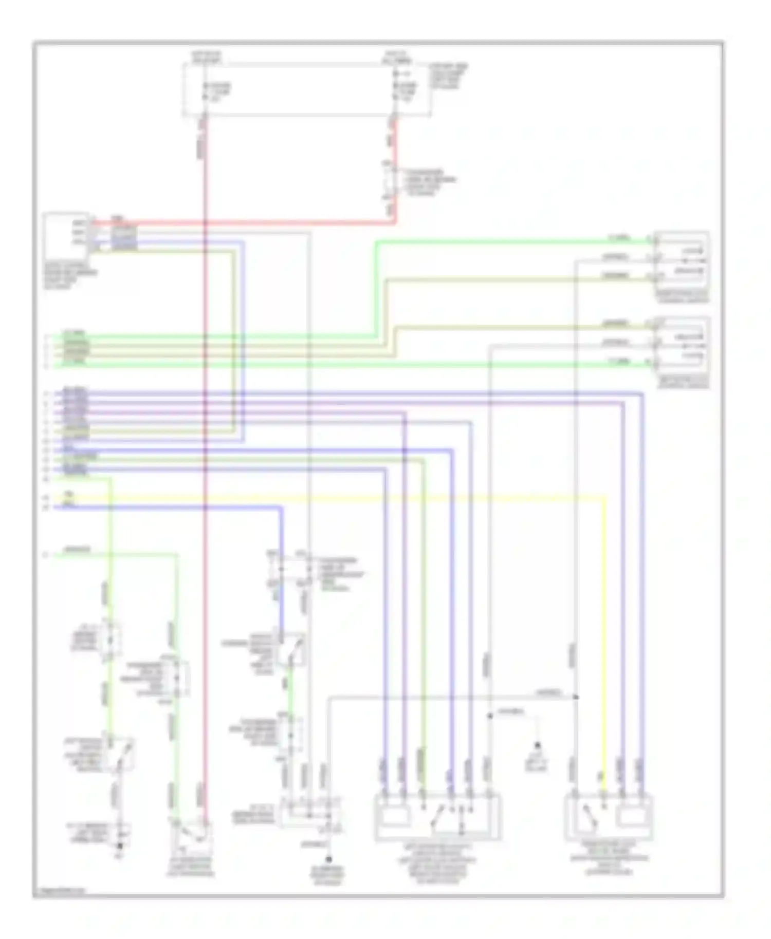 Camry Toyota XV40 (2006-2009): Forced entry circuit, convertible (2 of 2)