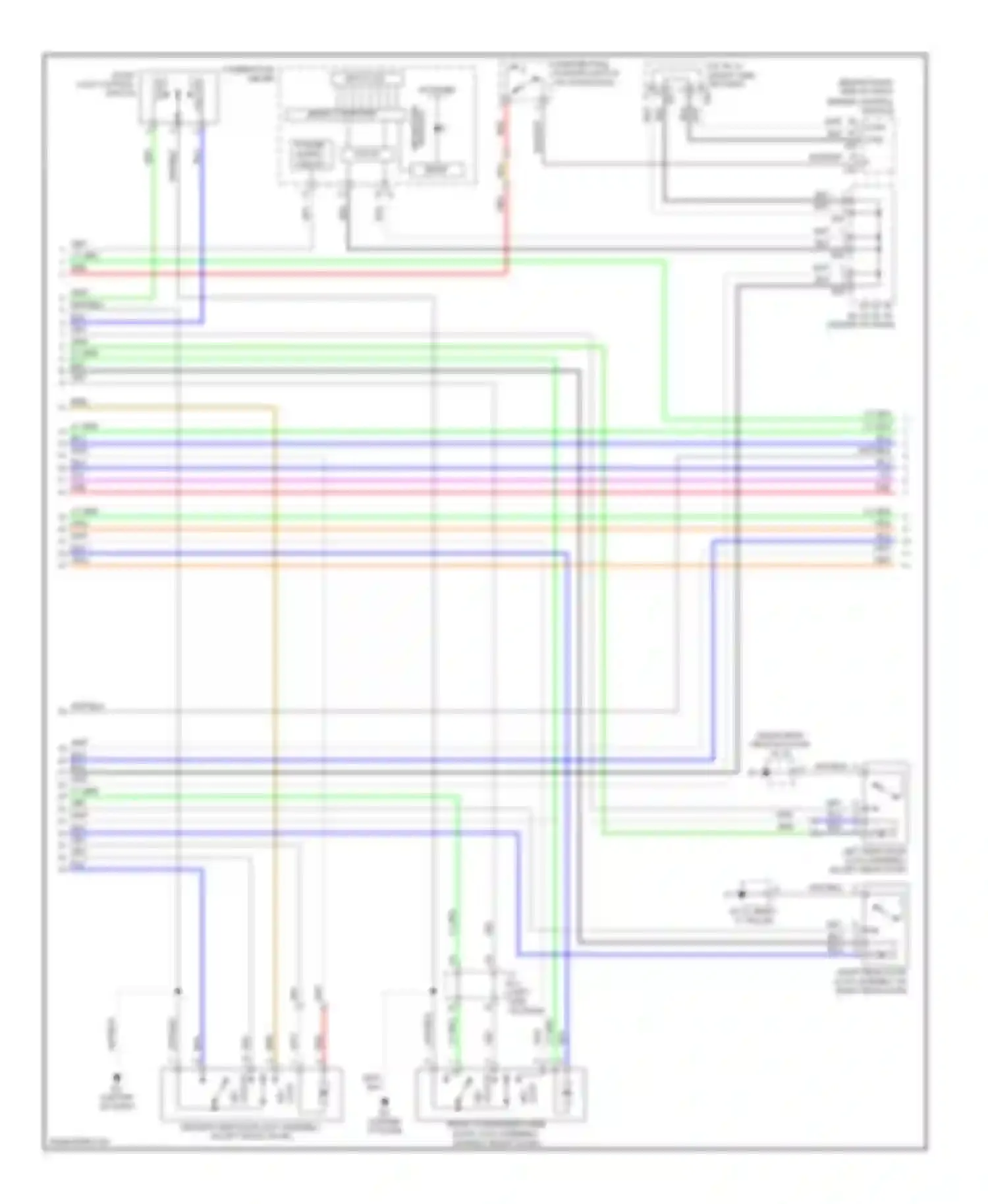 Camry Toyota XV40 (2006-2009): Forced entry circuit, except hybrid with smart key system (2 of 4)