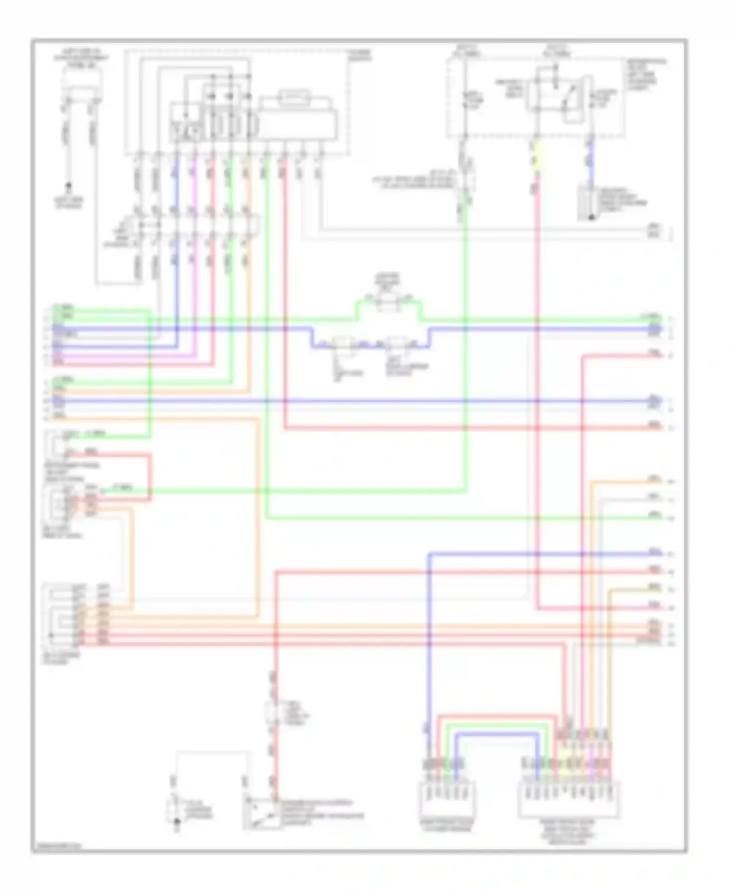 Camry Toyota XV40 (2006-2009): Forced entry circuit, except hybrid with smart key system (3 of 4)