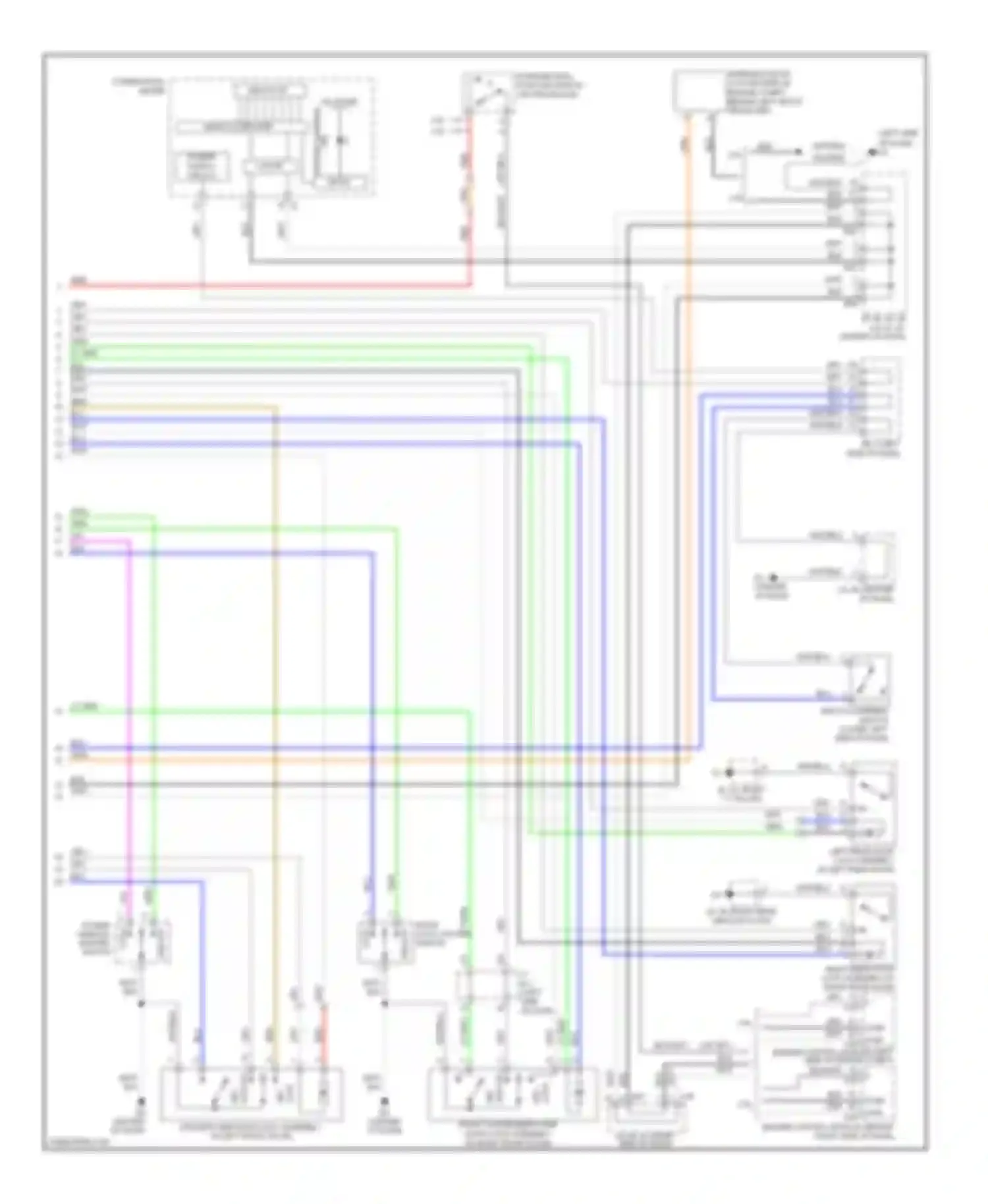 Camry Toyota XV40 (2006-2009): Forced entry circuit, except hybrid without smart key system (2 of 2)