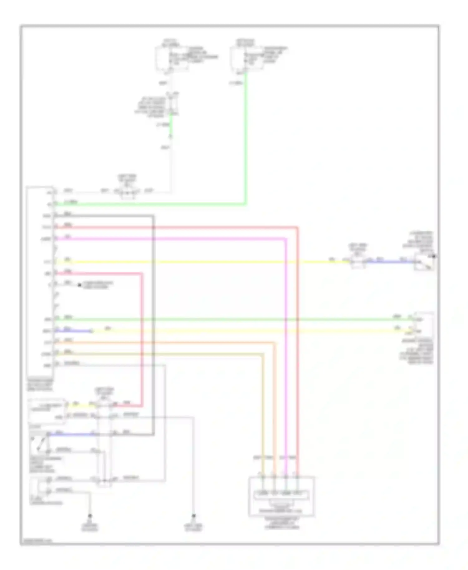 Camry Toyota XV40 (2006-2009): Immobilizer circuit, except hybrid without smart key system