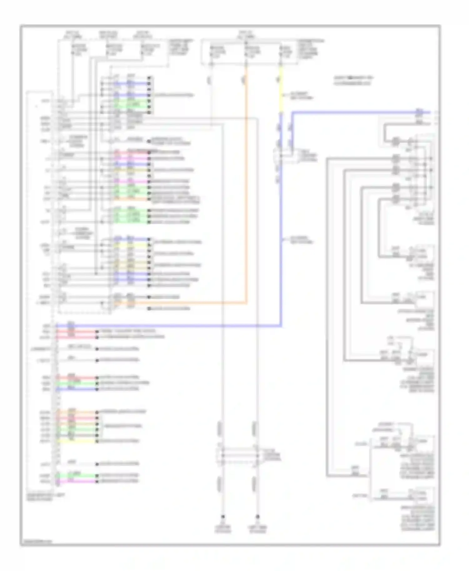 Camry Toyota XV40 (2006-2009): Body control modules circuit, except hybrid (1 of 2)