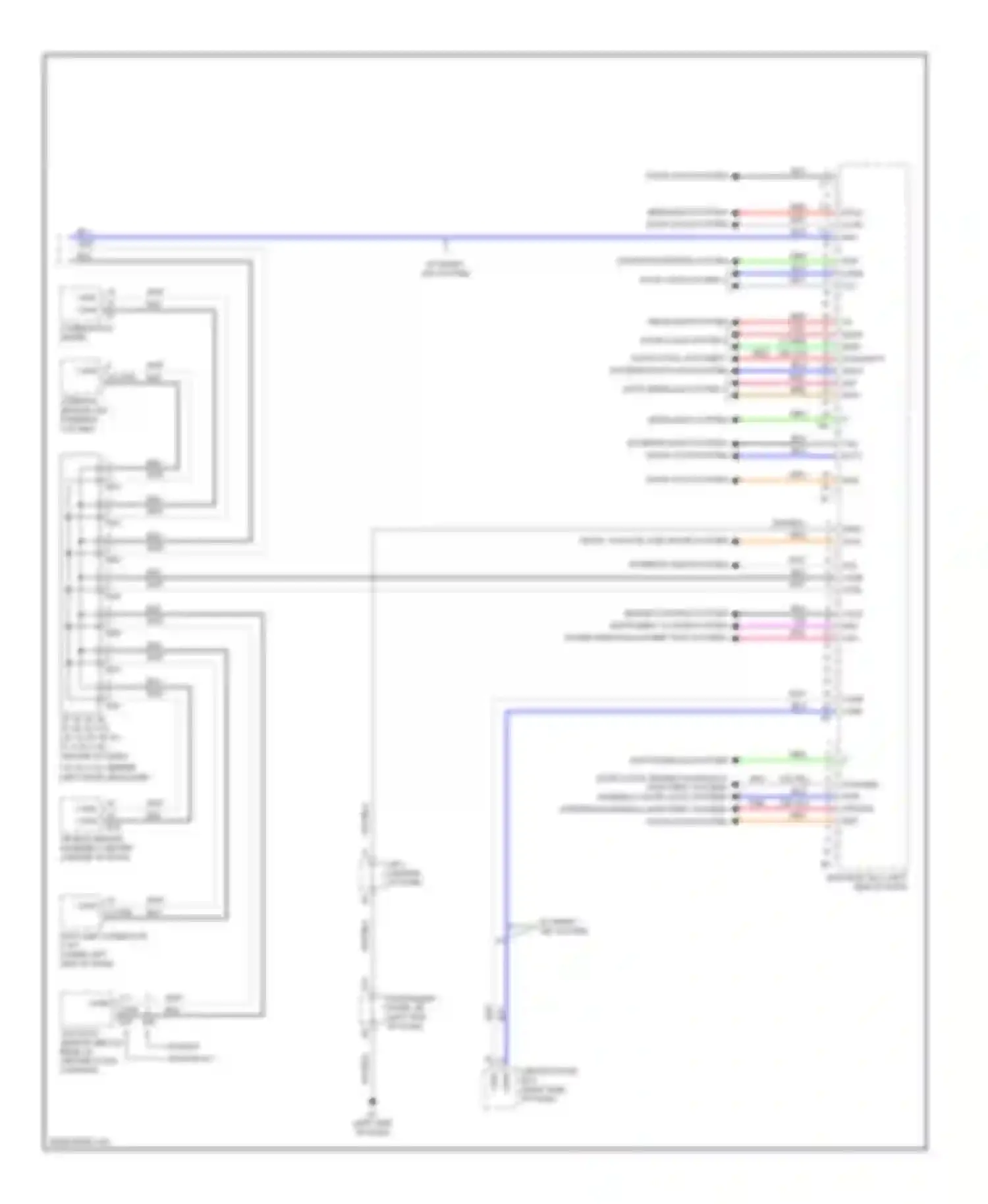 Camry Toyota XV40 (2006-2009): Body control modules circuit, except hybrid (2 of 2)