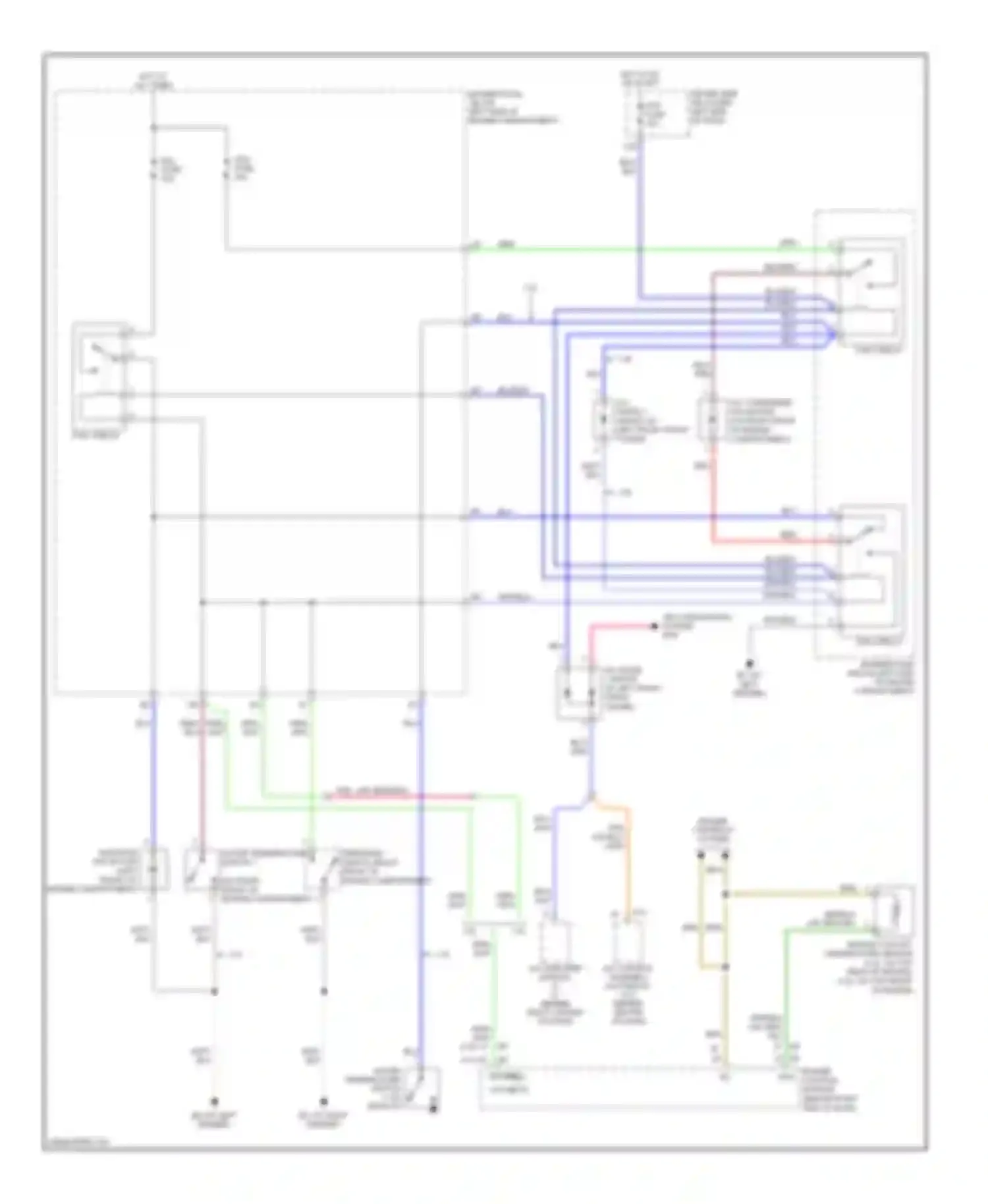 Camry Toyota XV40 (2006-2009): Cooling fan circuit