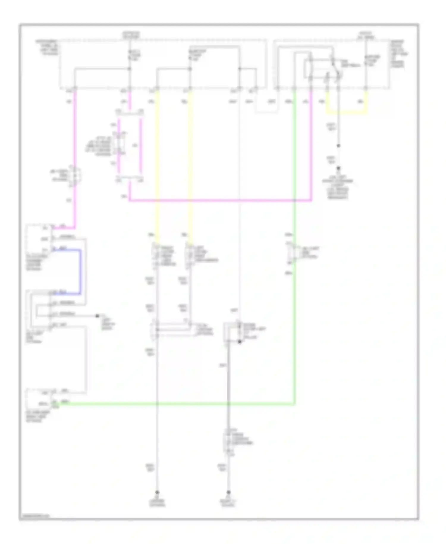 Camry Toyota XV40 (2006-2009): Defoggers circuit, except hybrid