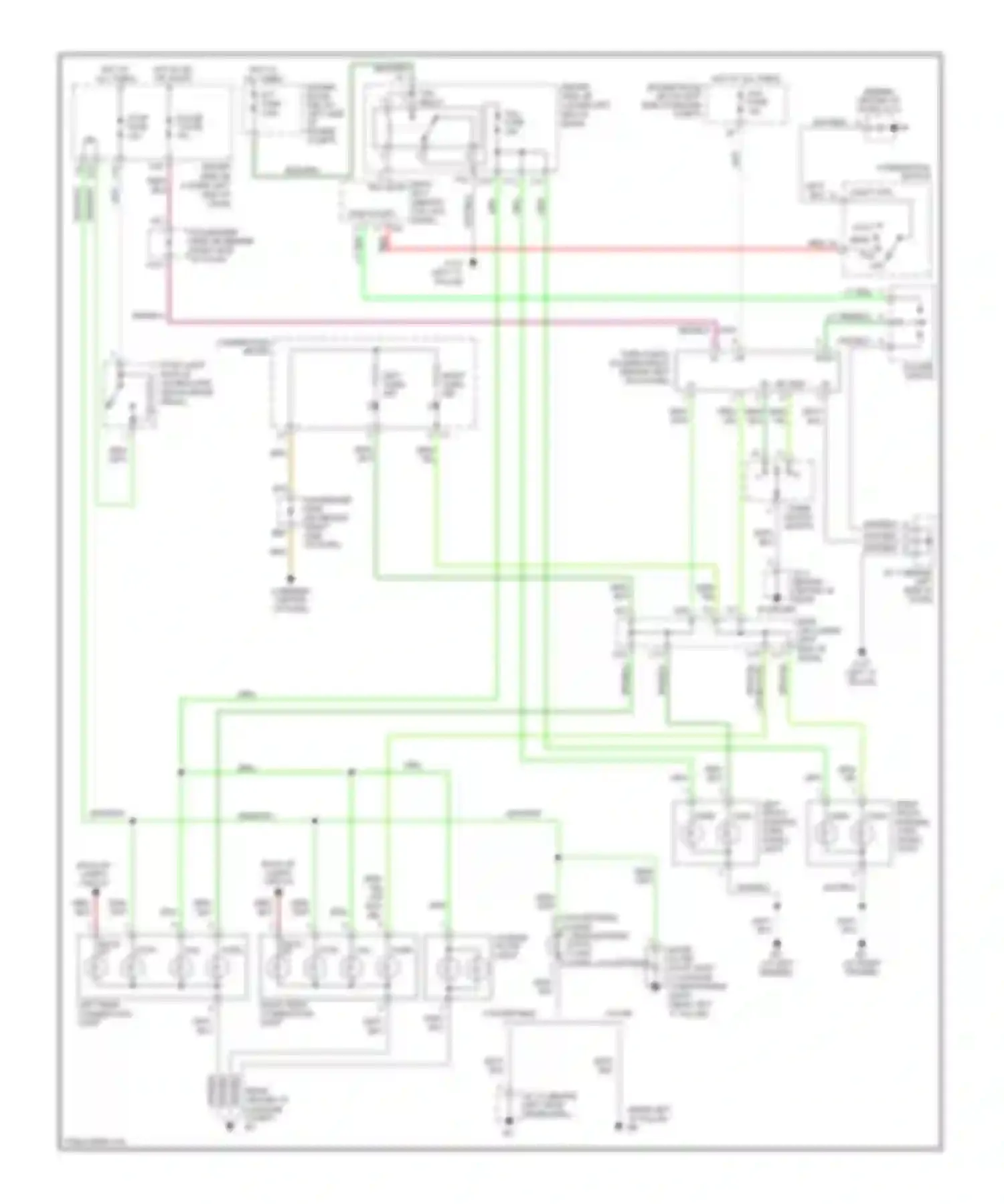 Camry Toyota XV40 (2006-2009): Exterior lamps circuit