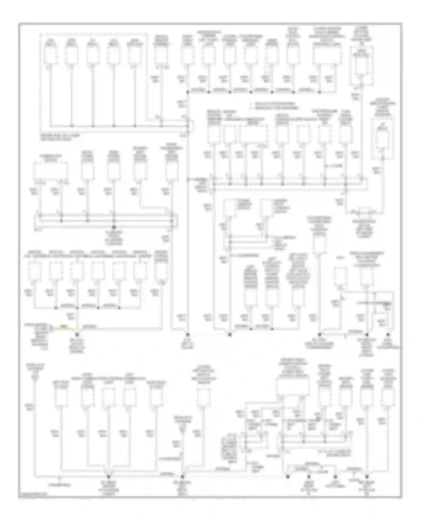 Camry Toyota XV40 (2006-2009): Ground distribution circuit (2 of 3)